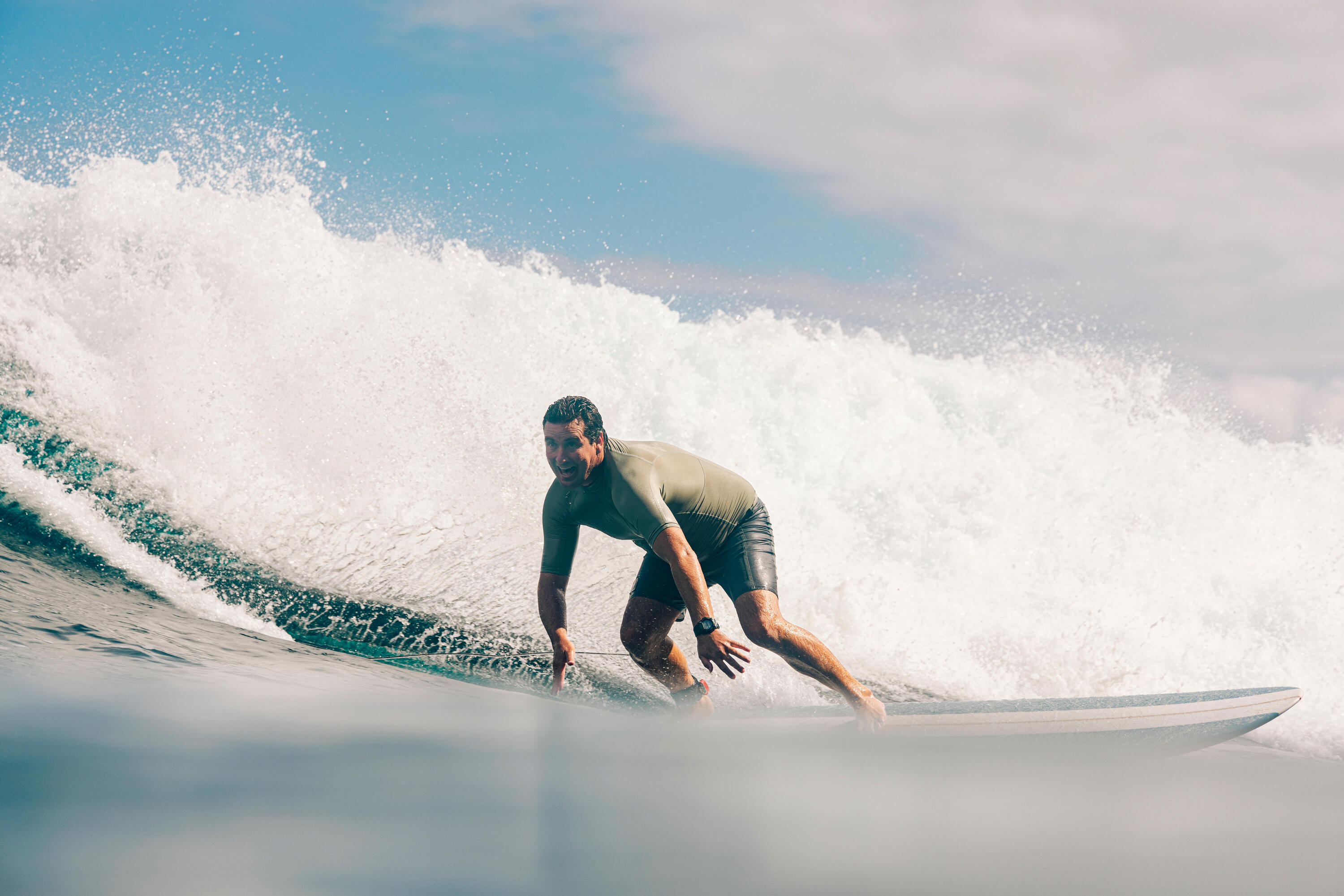 Tabla surf longboard resina 9' 67L Peso <100kg Nivel experto 17/19
