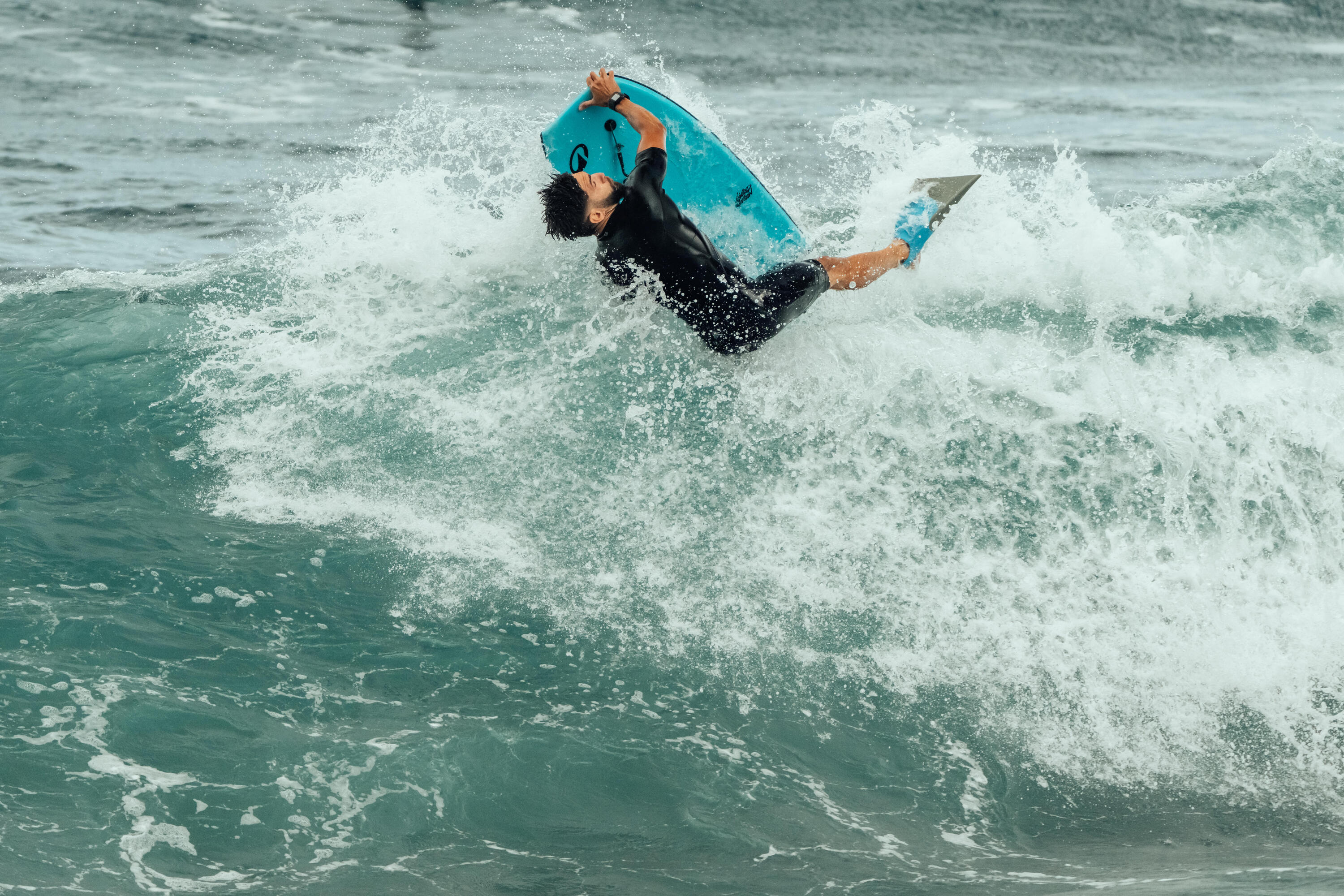 Bodyboard 900 Expert Pro-Modell Limitierte Auflage blau/violett 6/12