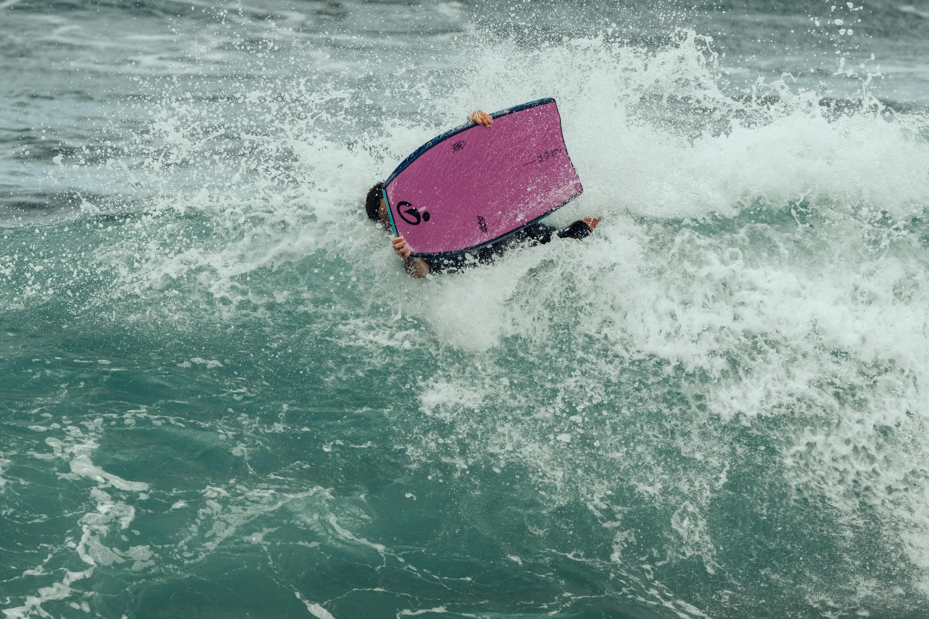 Bodyboard 900 Expert Pro-Modell Limitierte Auflage blau/violett 9/12