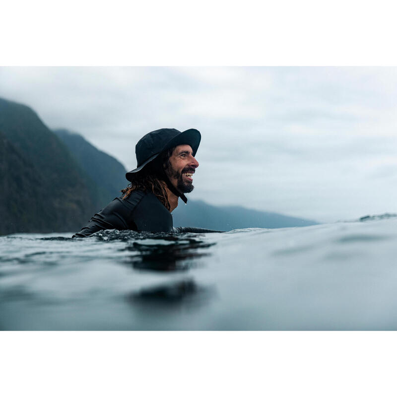 Pălărie bob surf, 500 Surfhat Negru