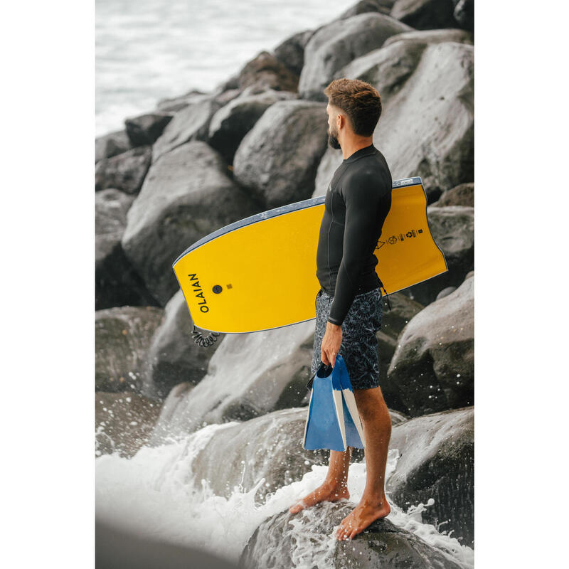 Erkek Uzun 19" Deniz Şortu/ Boardshort - Siyah - 900 ITZBLACK