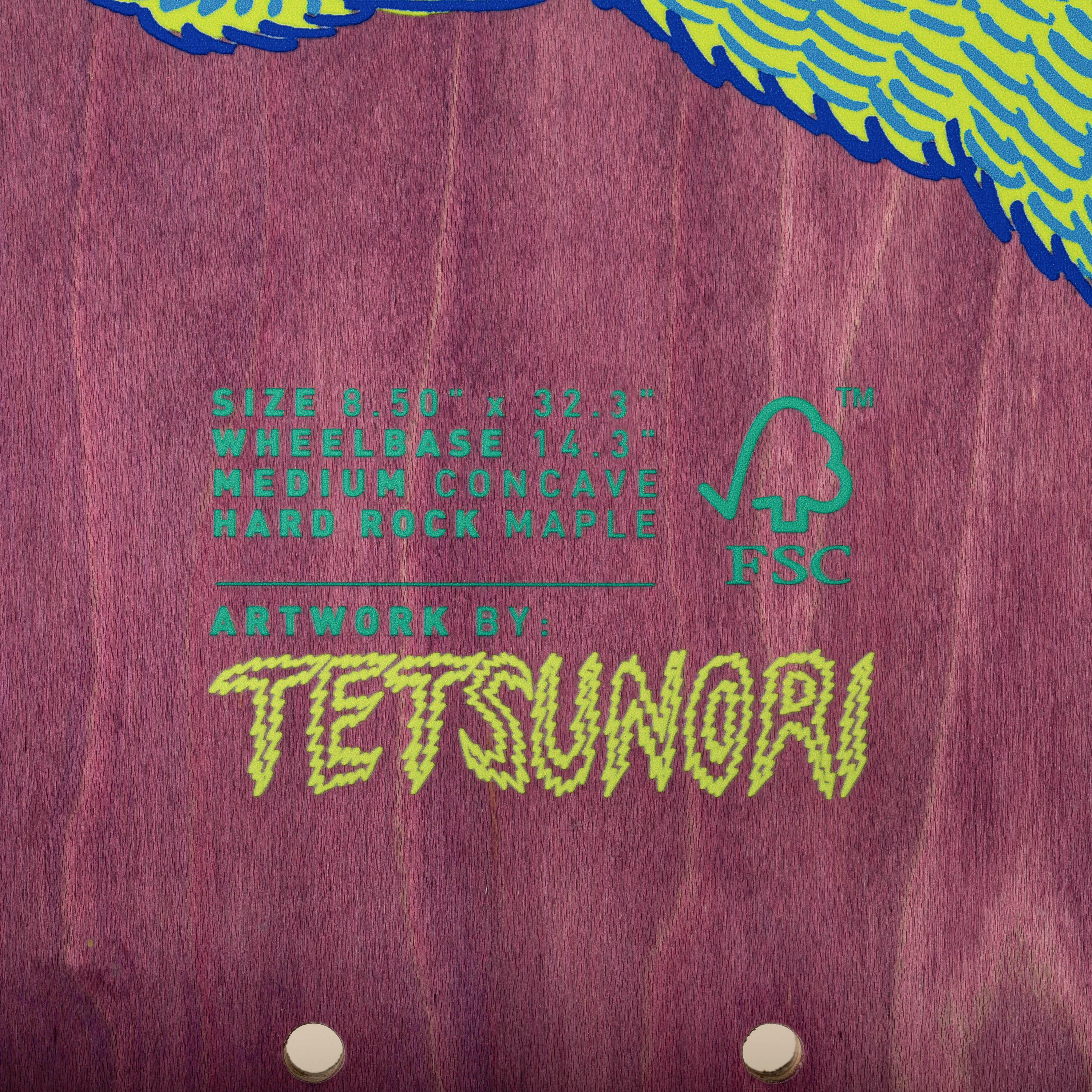 TÁBUA DE SKATE EM ÁCER DK500 POPSICLE TAMANHO 8,5" GRAFISMO POR TETSUNORI 5/5