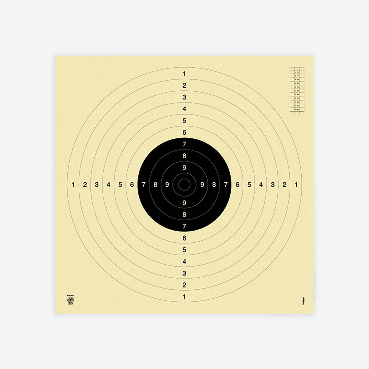 20 CIBLES C50 BEIGE 55 X 52CM