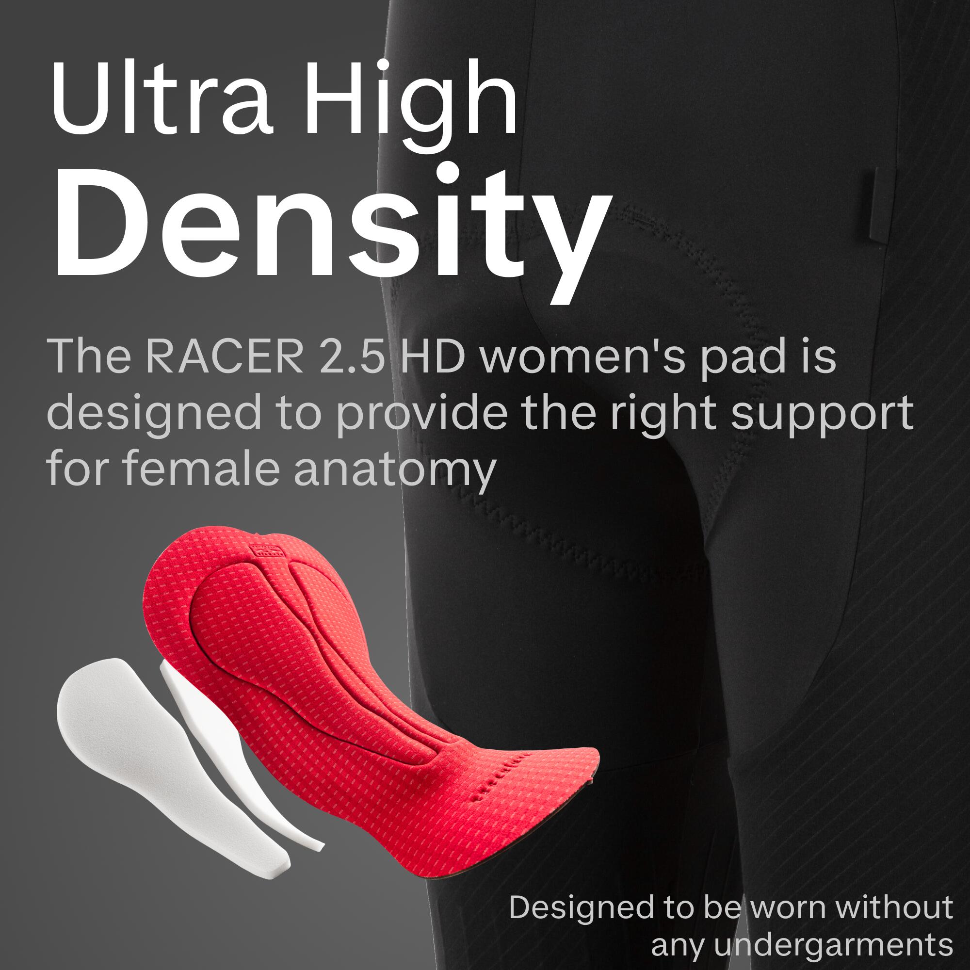 Women Cycling Padded Bib Shorts - Black