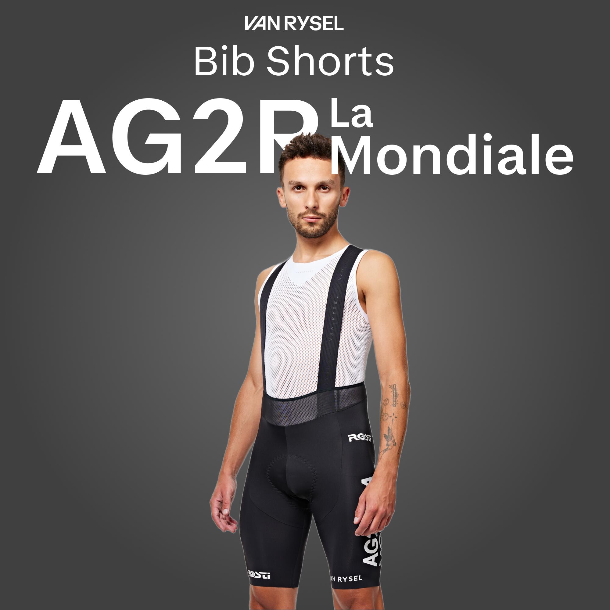Decathlon AG2R La Mondiale Team Men's Summer Road Cycling Bib Replica Shorts 