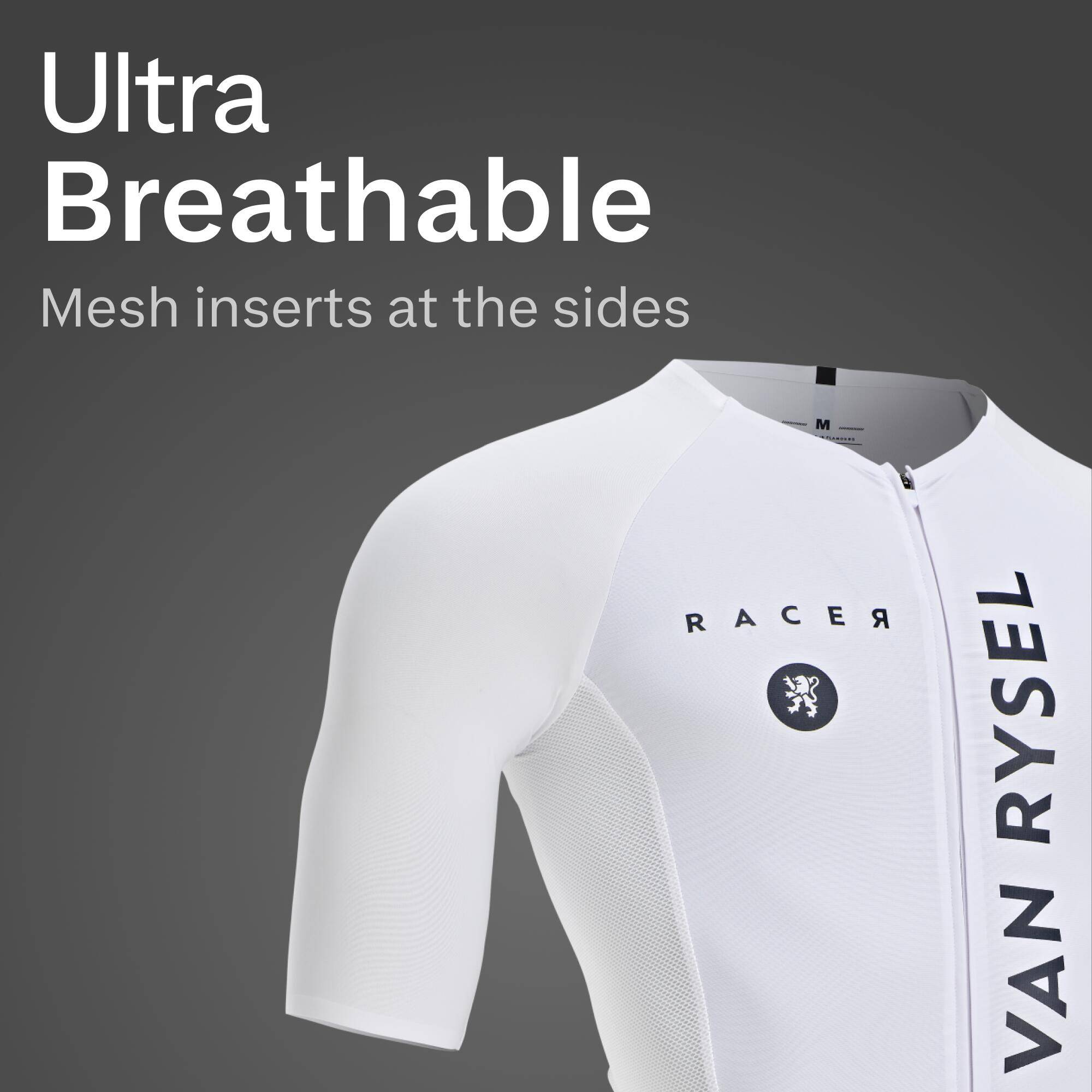 Road Cycling Aerosuit Racer Team - White Team -  4