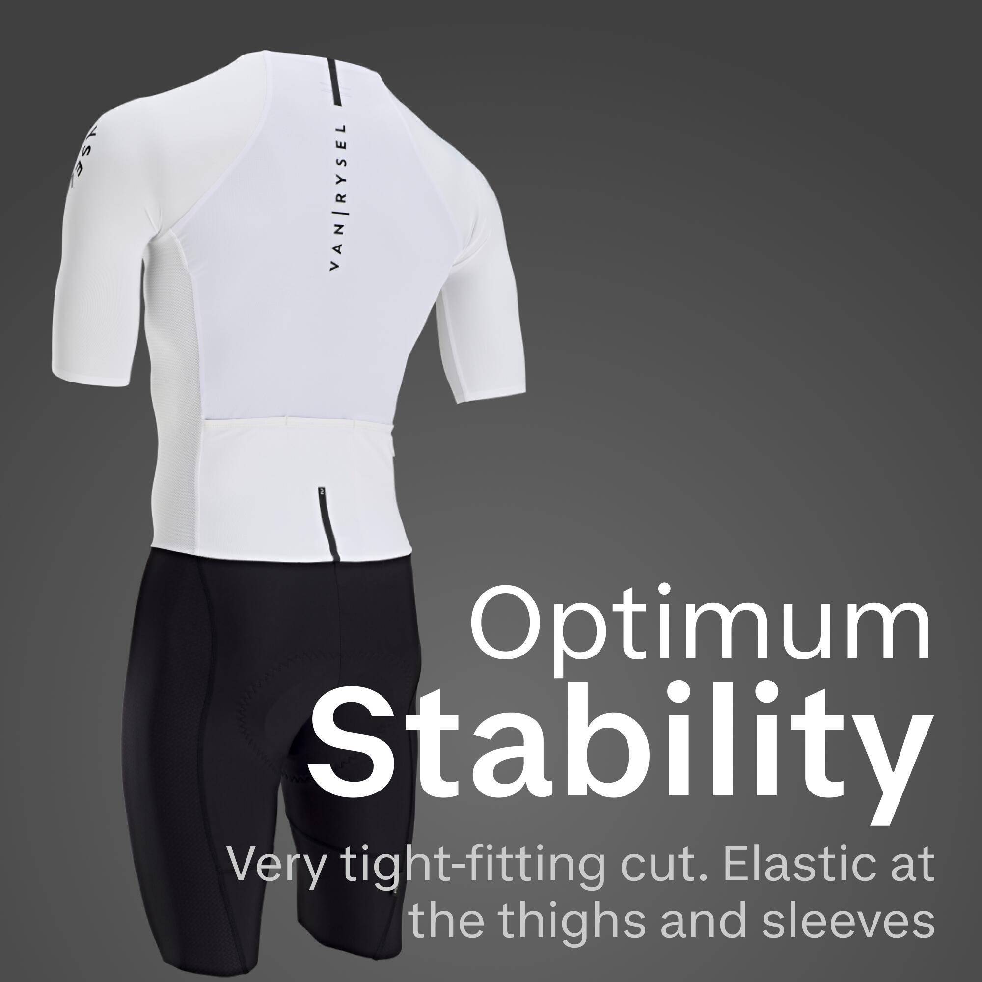 Road Cycling Aerosuit Racer Team - White Team -  5