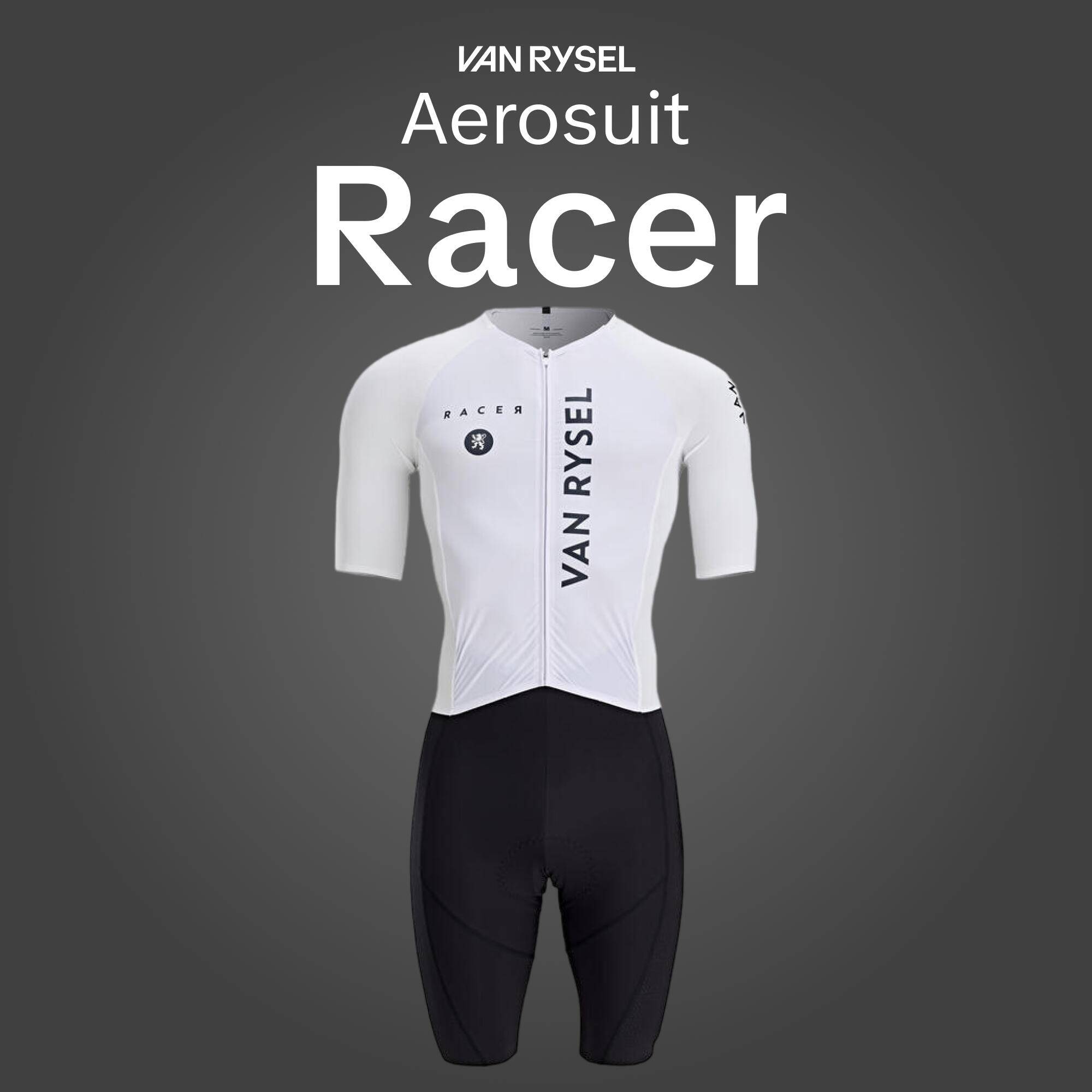 Road Cycling Aerosuit Racer Team - White Team -  2