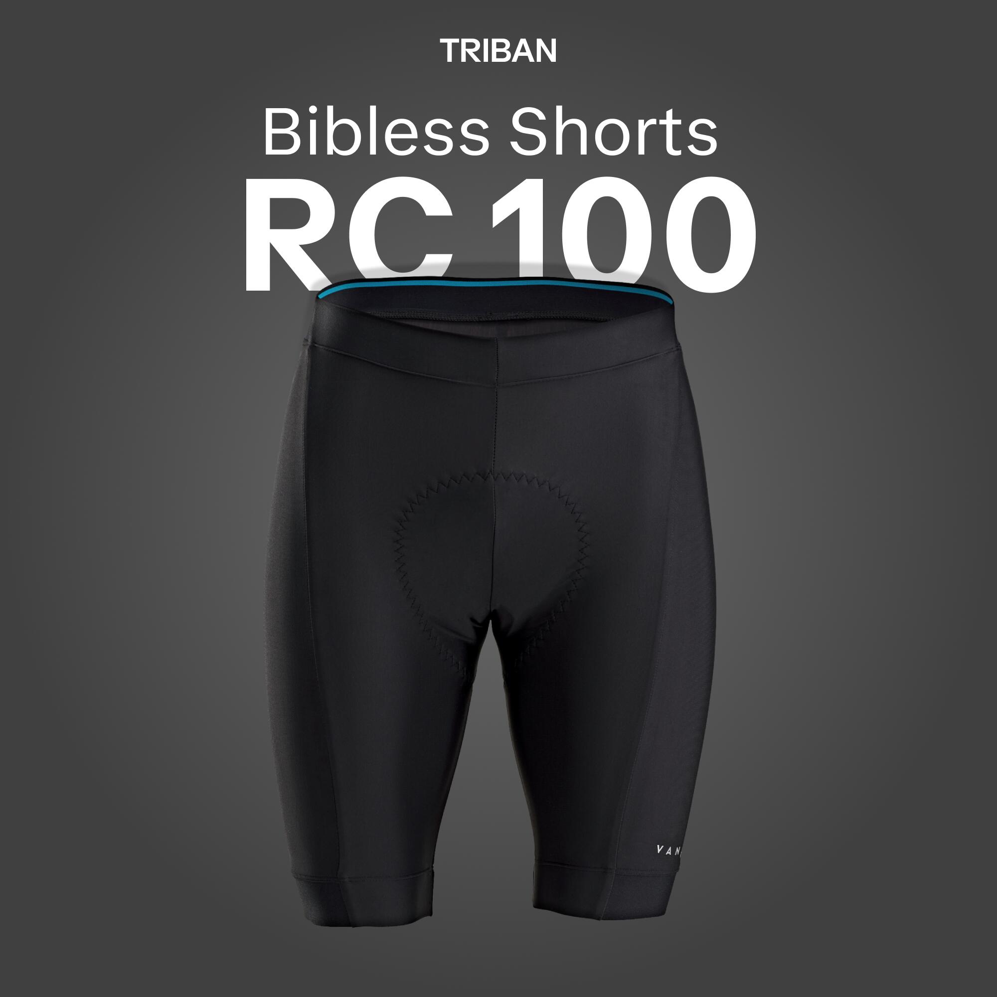 Men's Bibless Road Cycling Shorts Discover - Black