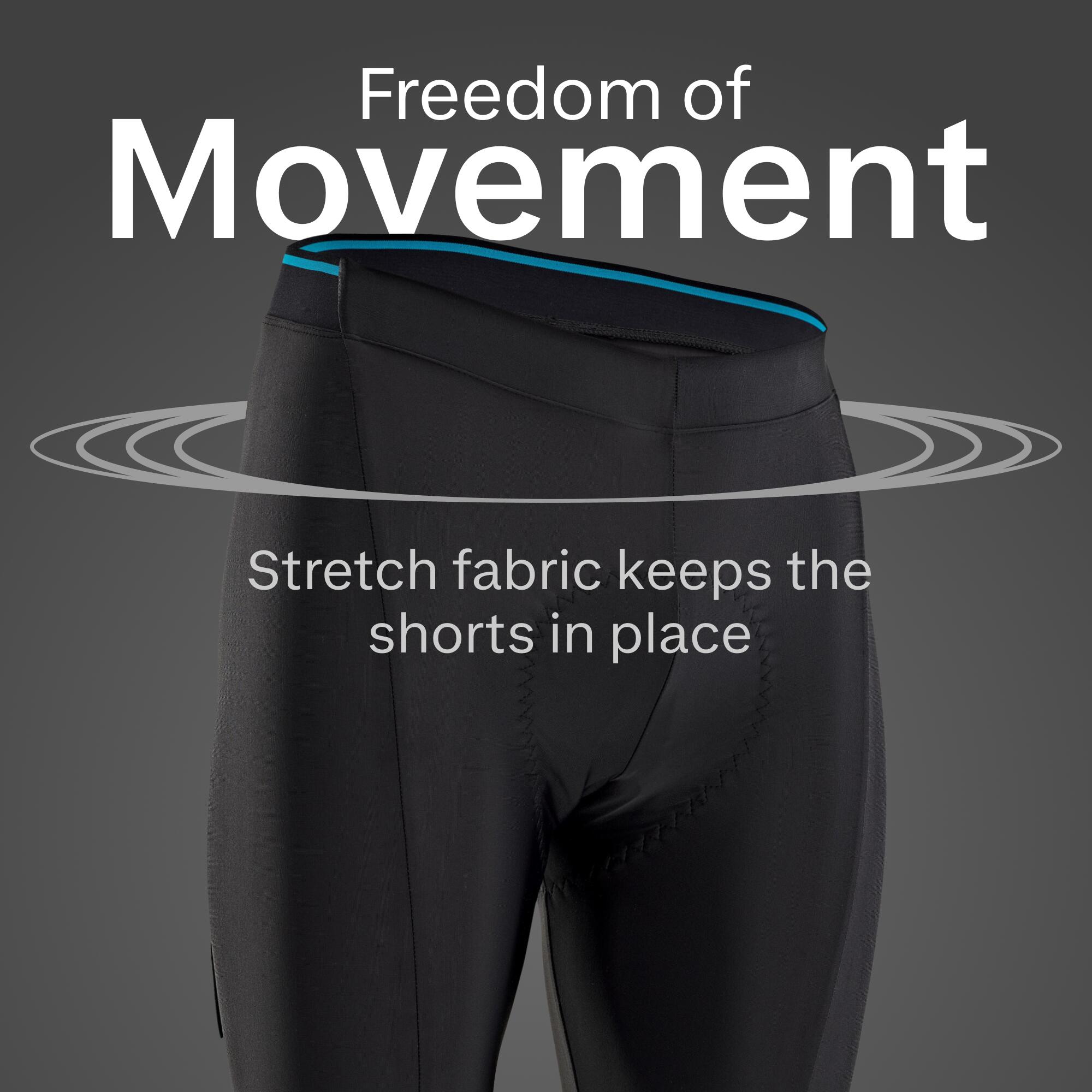 Men's Bibless Road Cycling Shorts Discover - Black