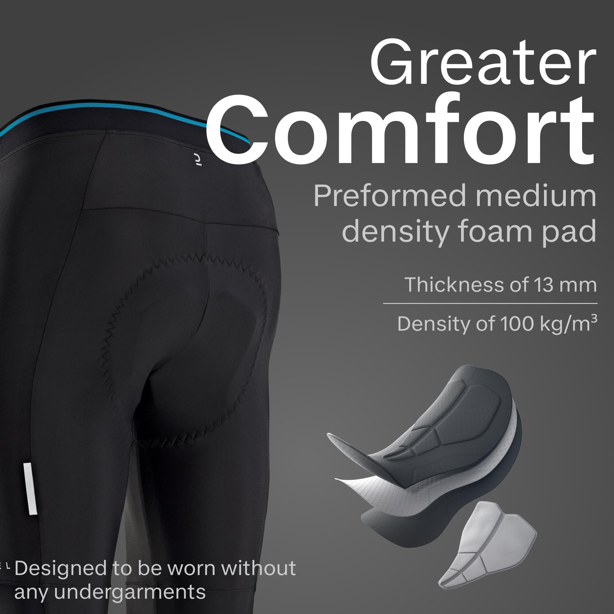 Men's Bibless Road Cycling Shorts Discover - Black