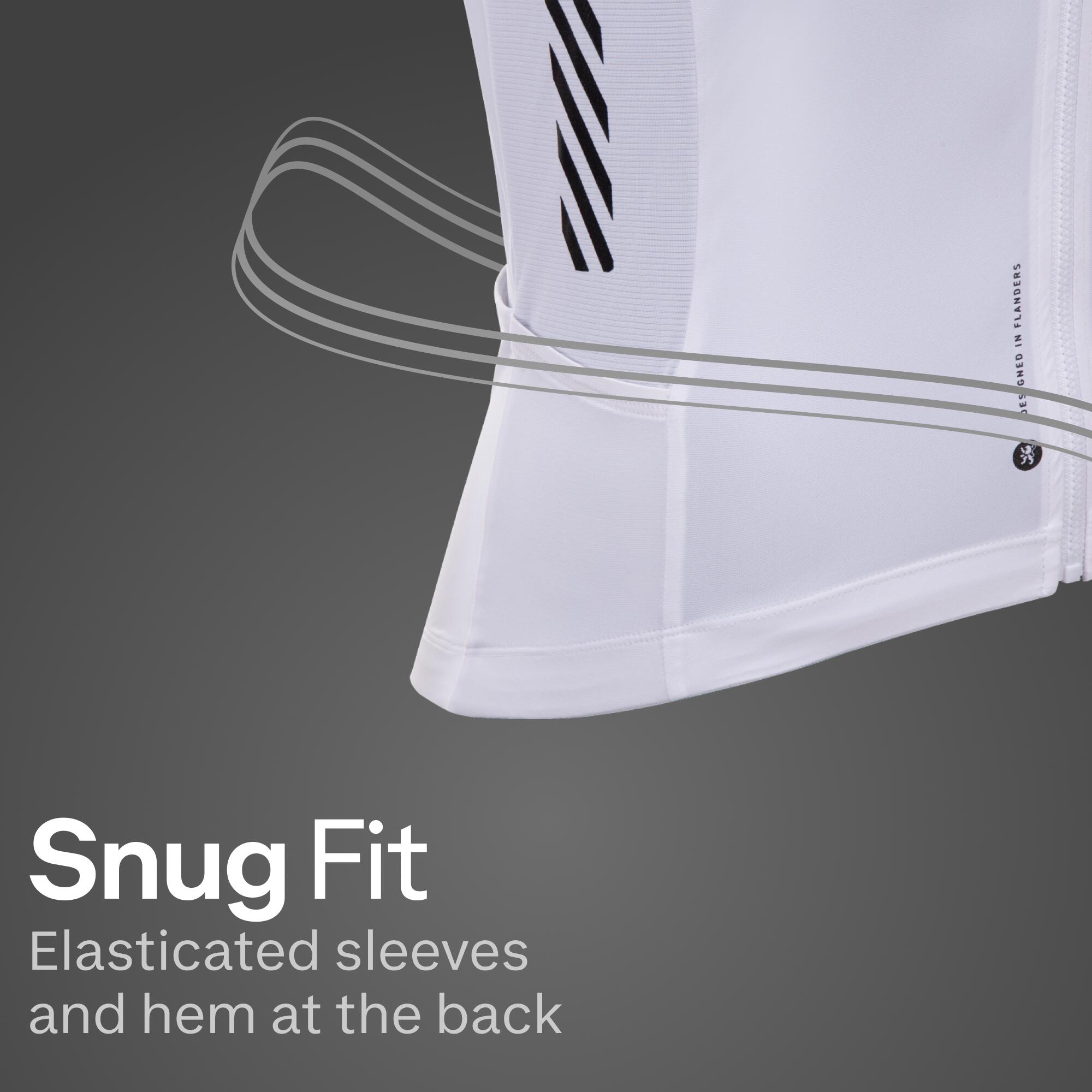 Unisex Cycling Short Sleeve Jersey Breathable Racer 2 - White