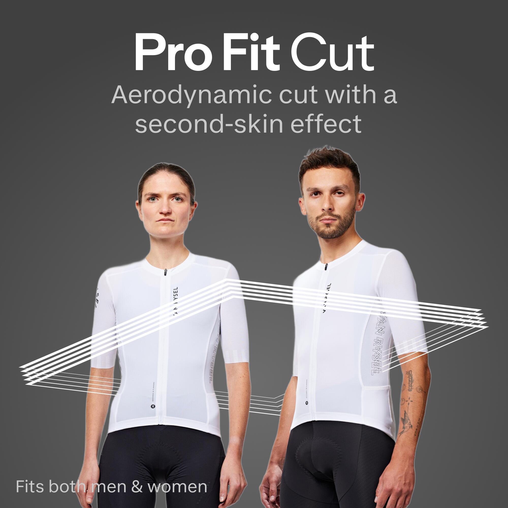 Unisex Cycling Short Sleeve Jersey Breathable Racer 2 - White