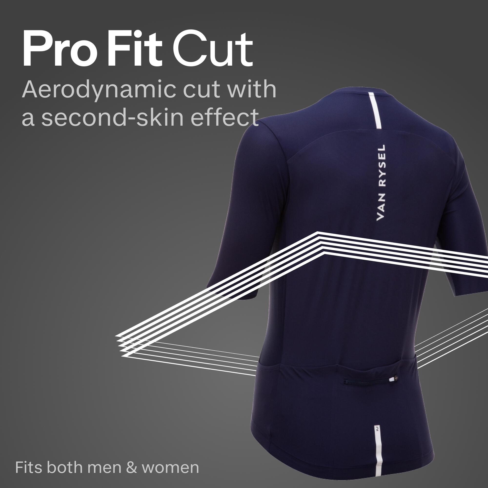 Unisex Cycling Short Sleeve Jersey Breathable Racer 2 - Navy