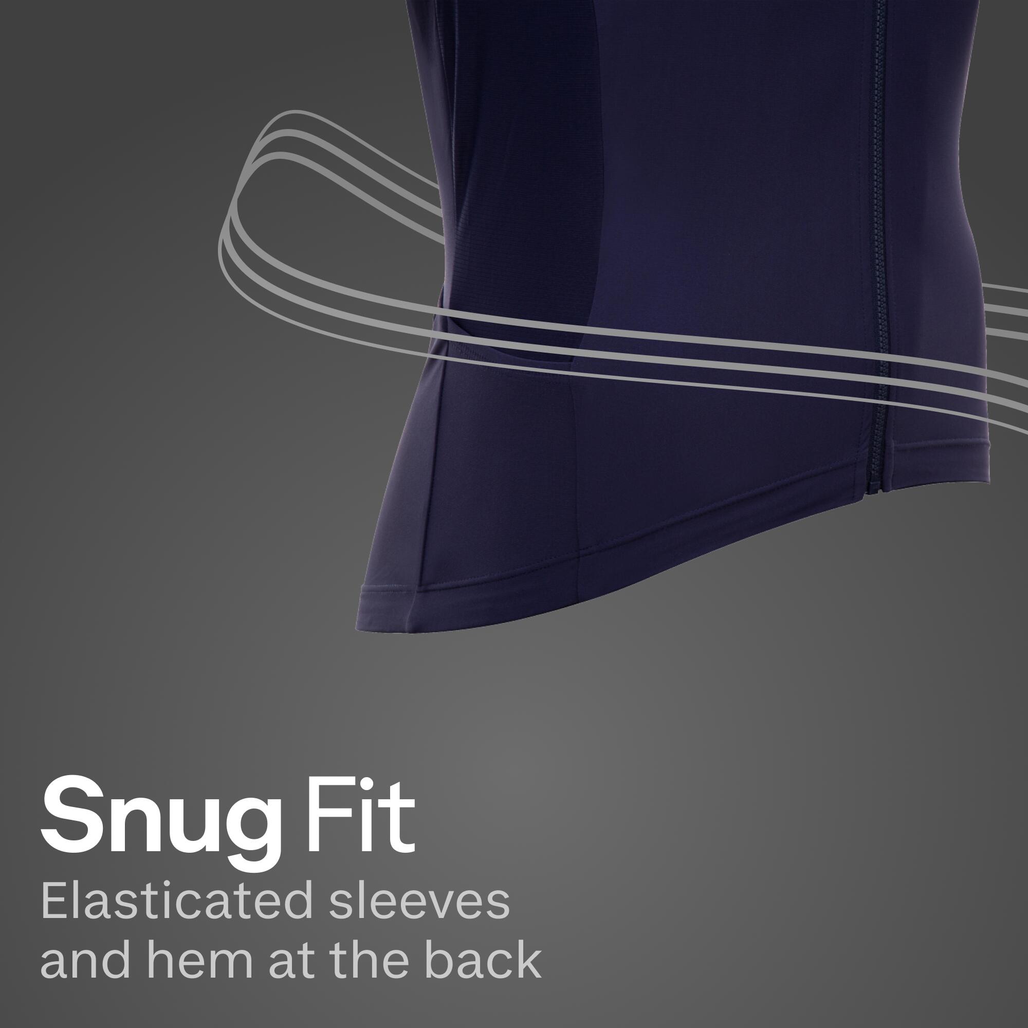 Unisex Cycling Short Sleeve Jersey Breathable Racer 2 - Navy