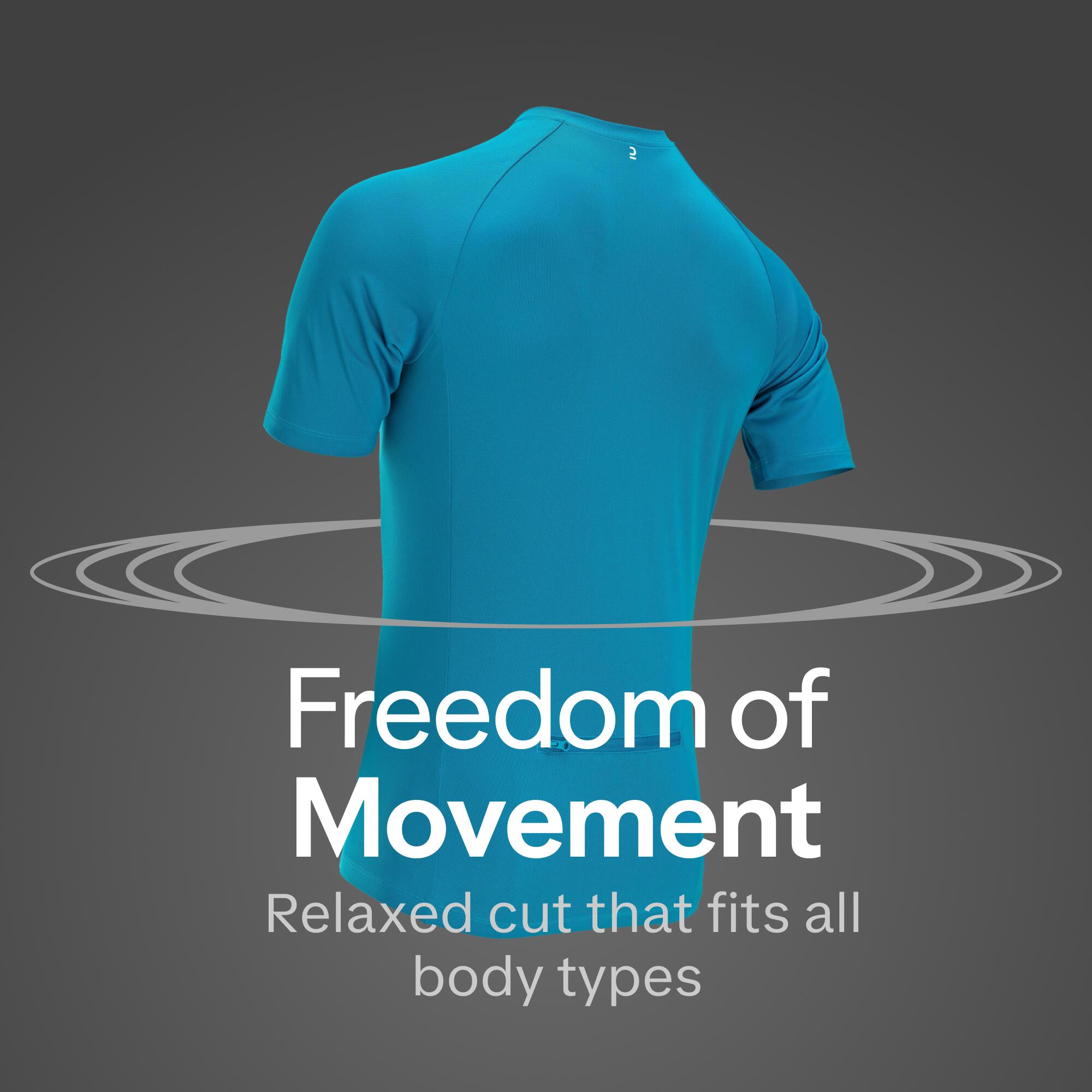 Men's Road Cycling Summer Jersey Essential - Blue