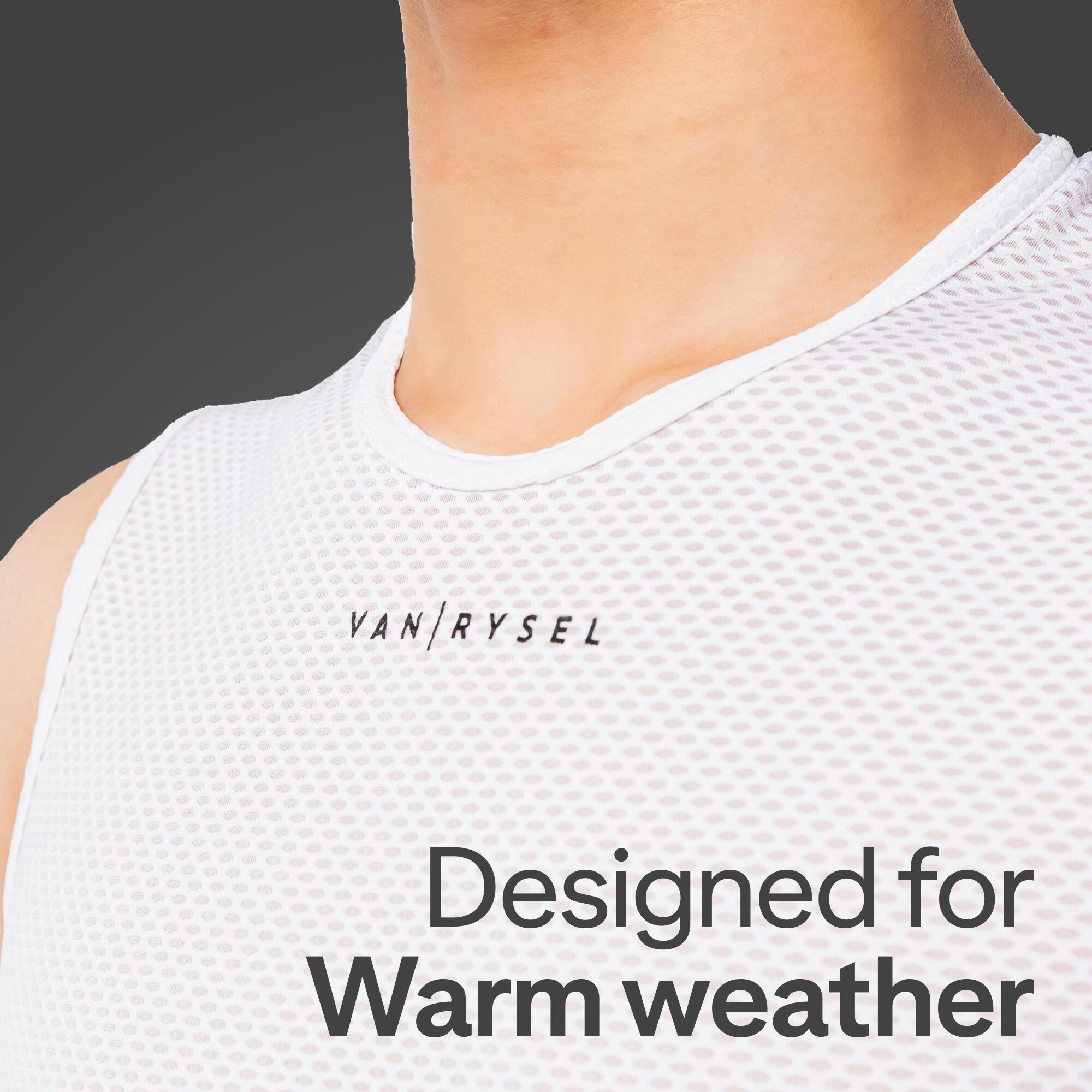 Men's Road Cycling Base Layer, EDR - White