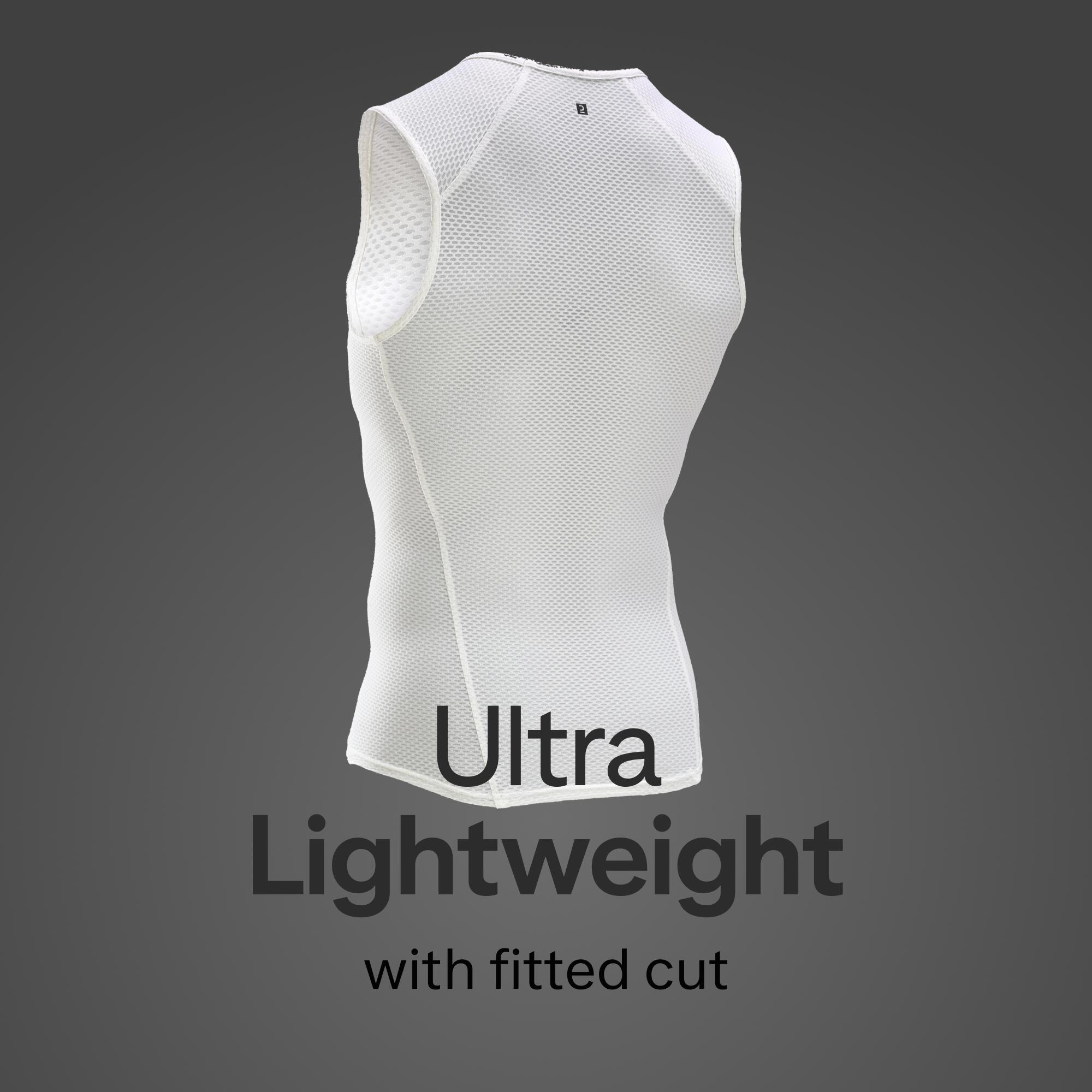 Men's Road Cycling Base Layer, EDR - White