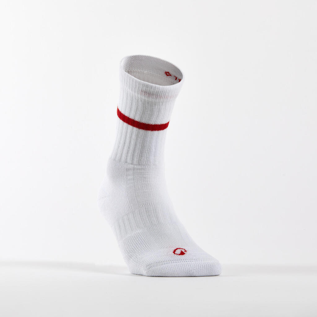 Plave/bele/zelene duboke čarape za tenis RS 500 (3 para)