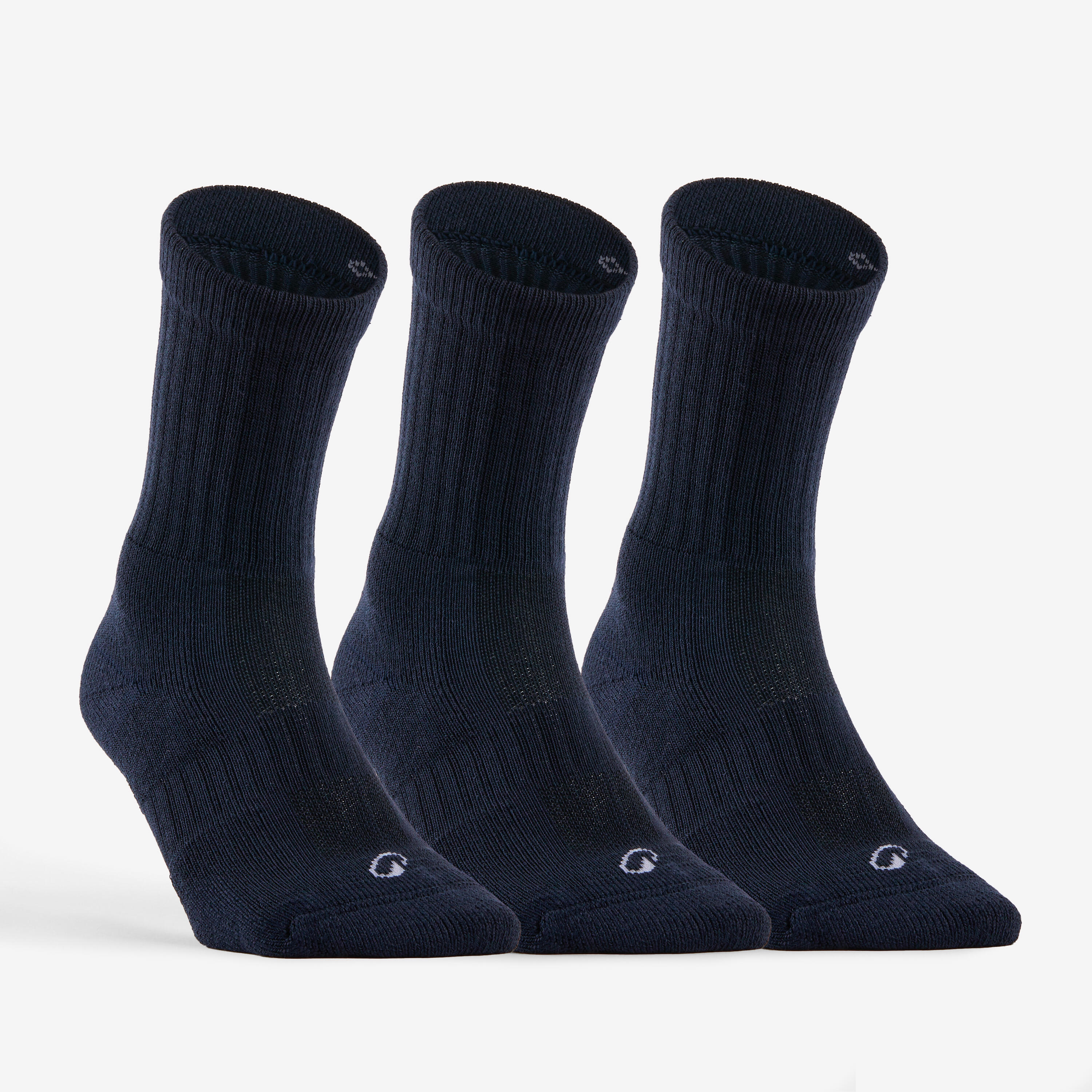 SET DE 3 PERECHI DE ȘOSETE LUNGI DE TENIS DECATHLON RS 500 BLEUMARIN