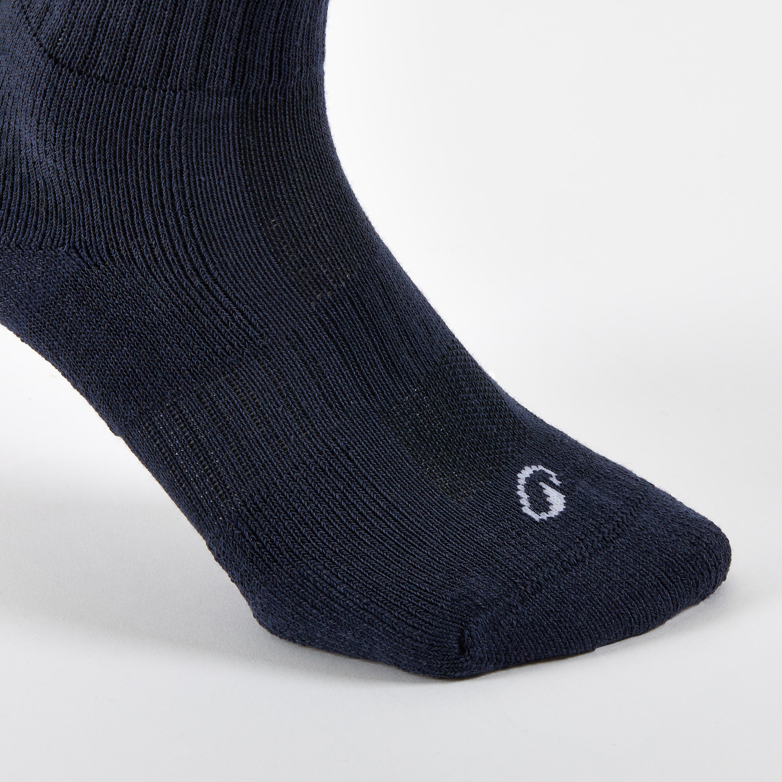 CHAUSSETTES DE TENNIS HAUTES RS 500 MARINE LOT DE 3 2/3