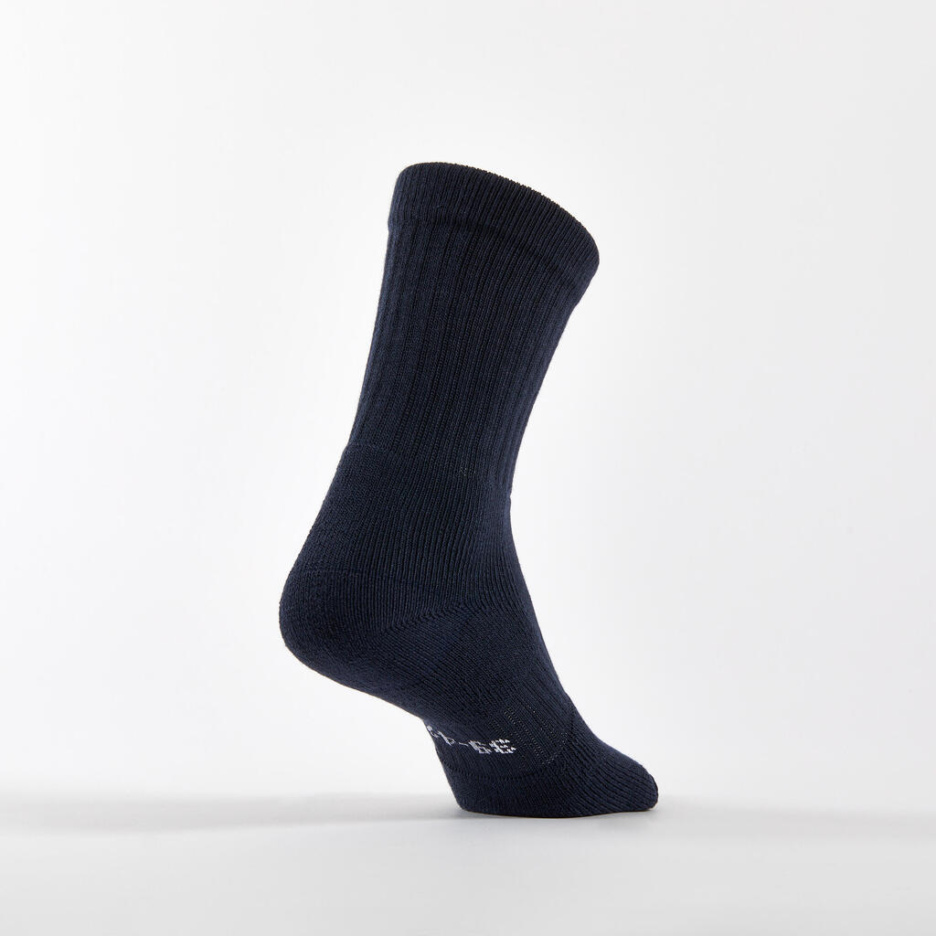 Plave/bele/zelene duboke čarape za tenis RS 500 (3 para)