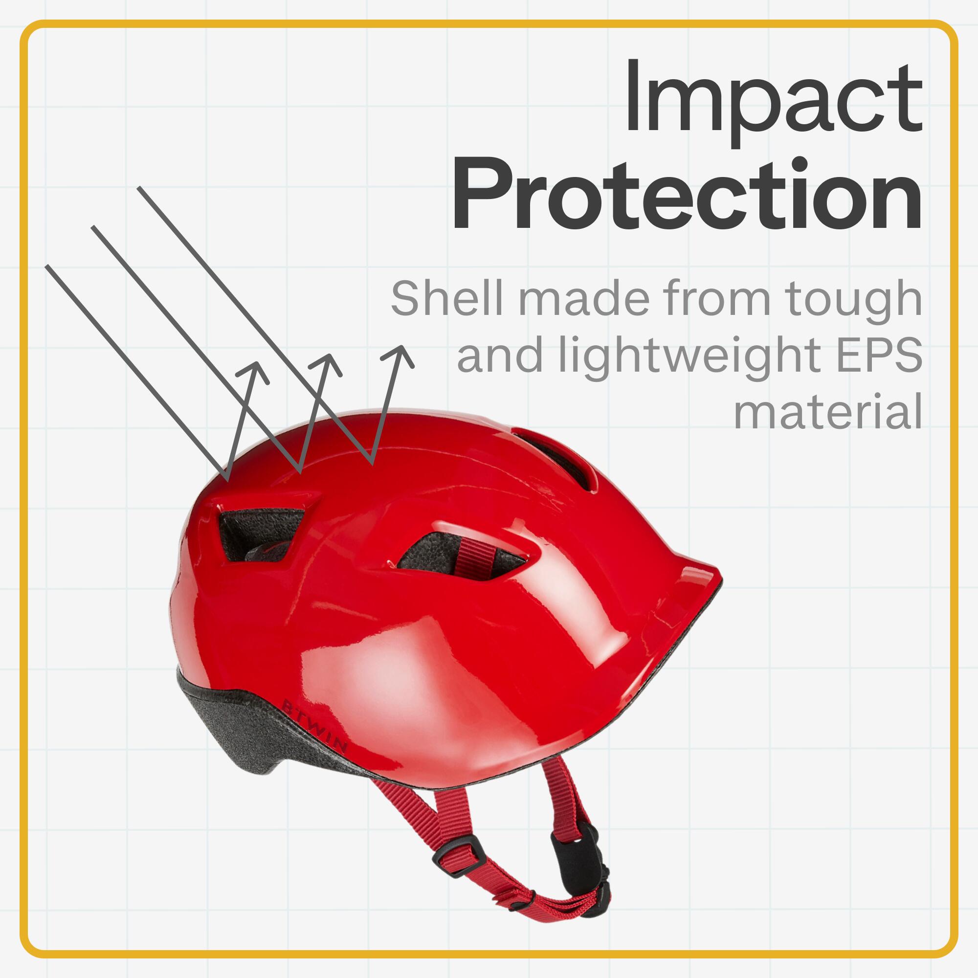 Kids Cycling Helmet 500 - Red