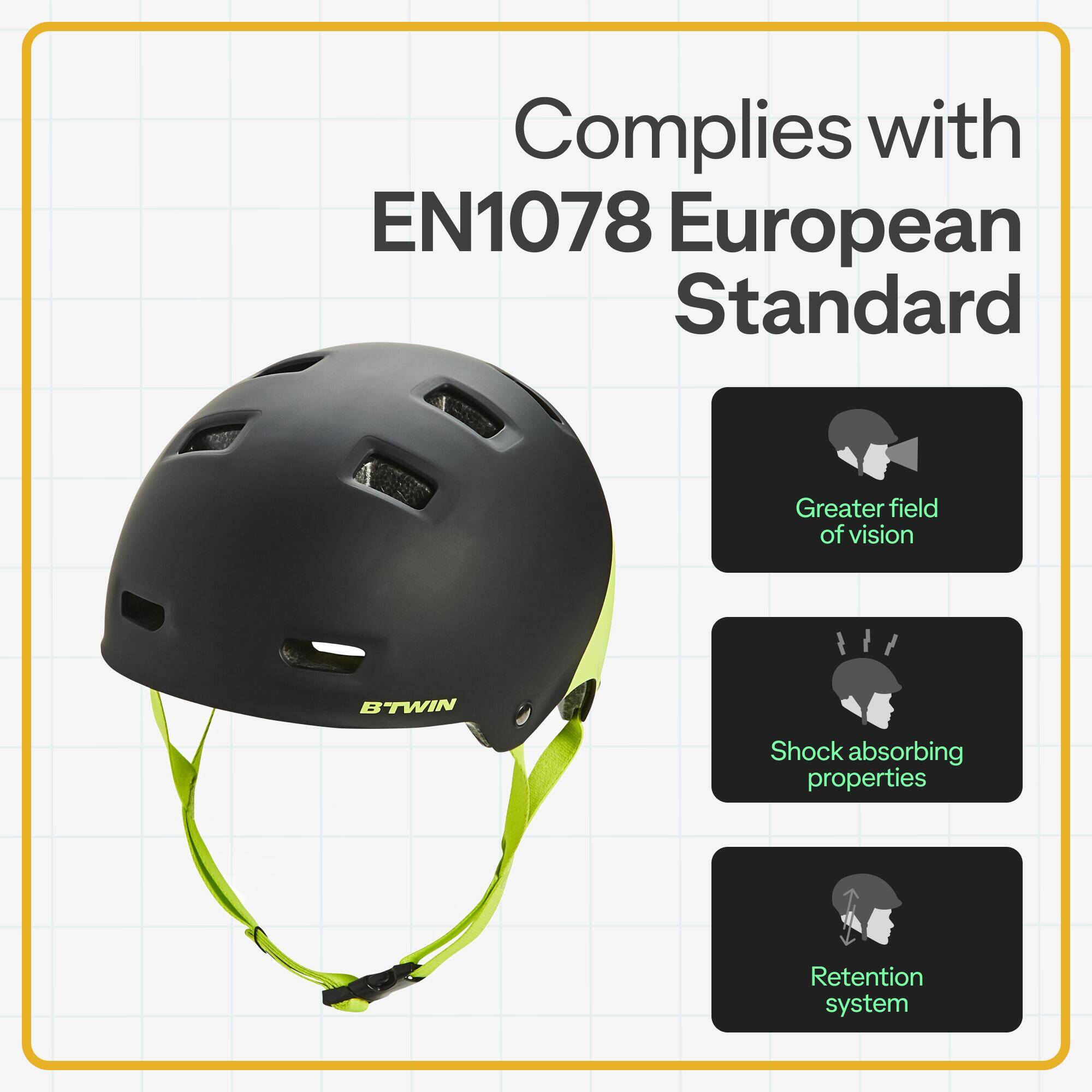 Kids' Bike Helmet Bol 520 - Neon -  5