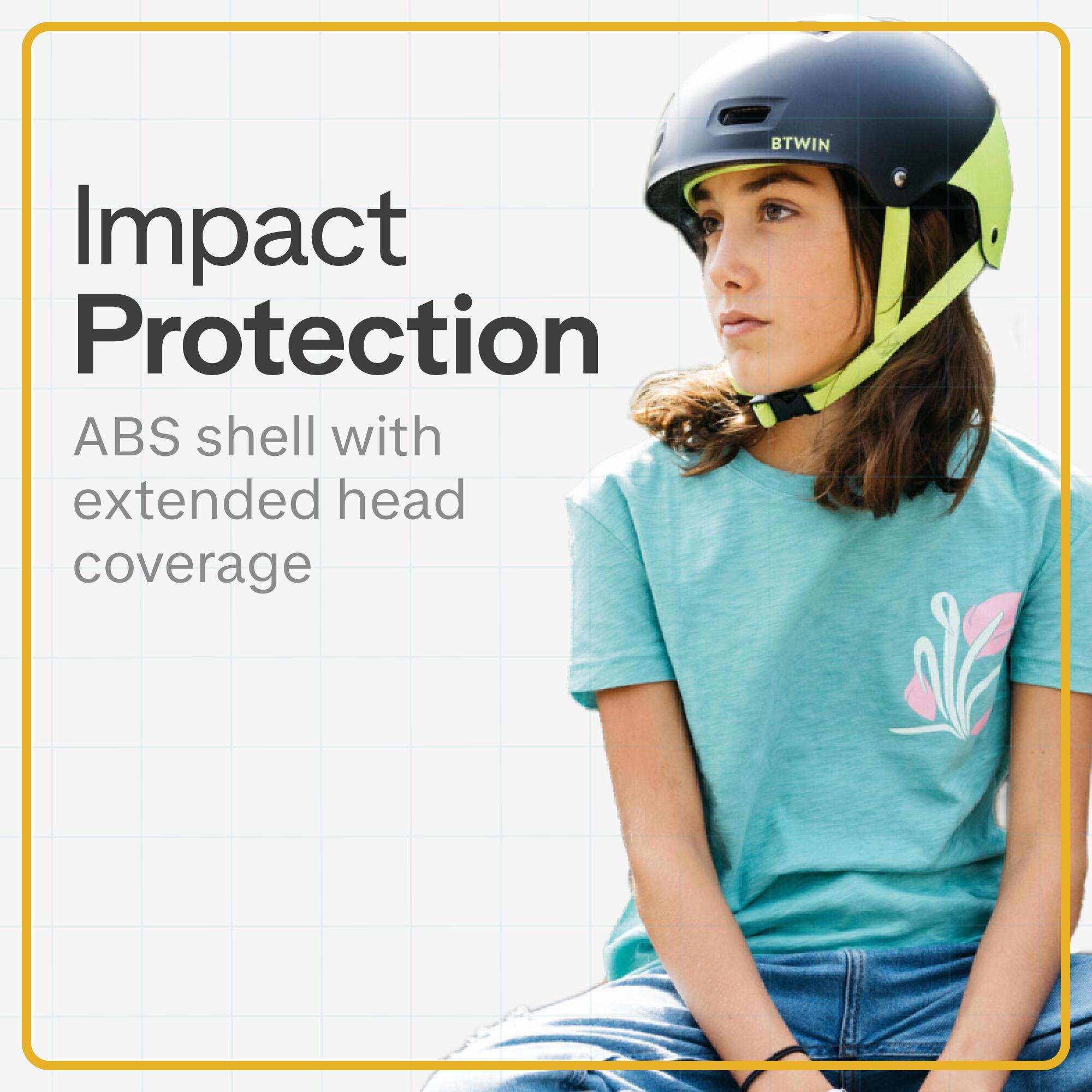 Kids' Bike Helmet Bol 520 - Neon