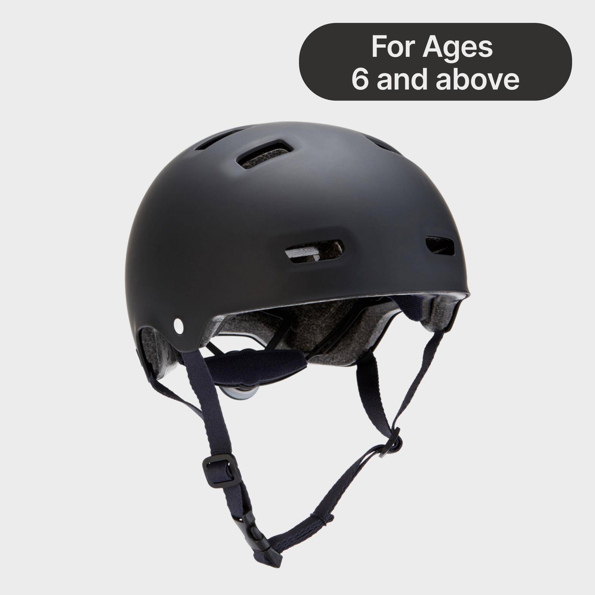 Inline Skating Skateboarding Scootering Helmet MF500 - Black/Blue -  1