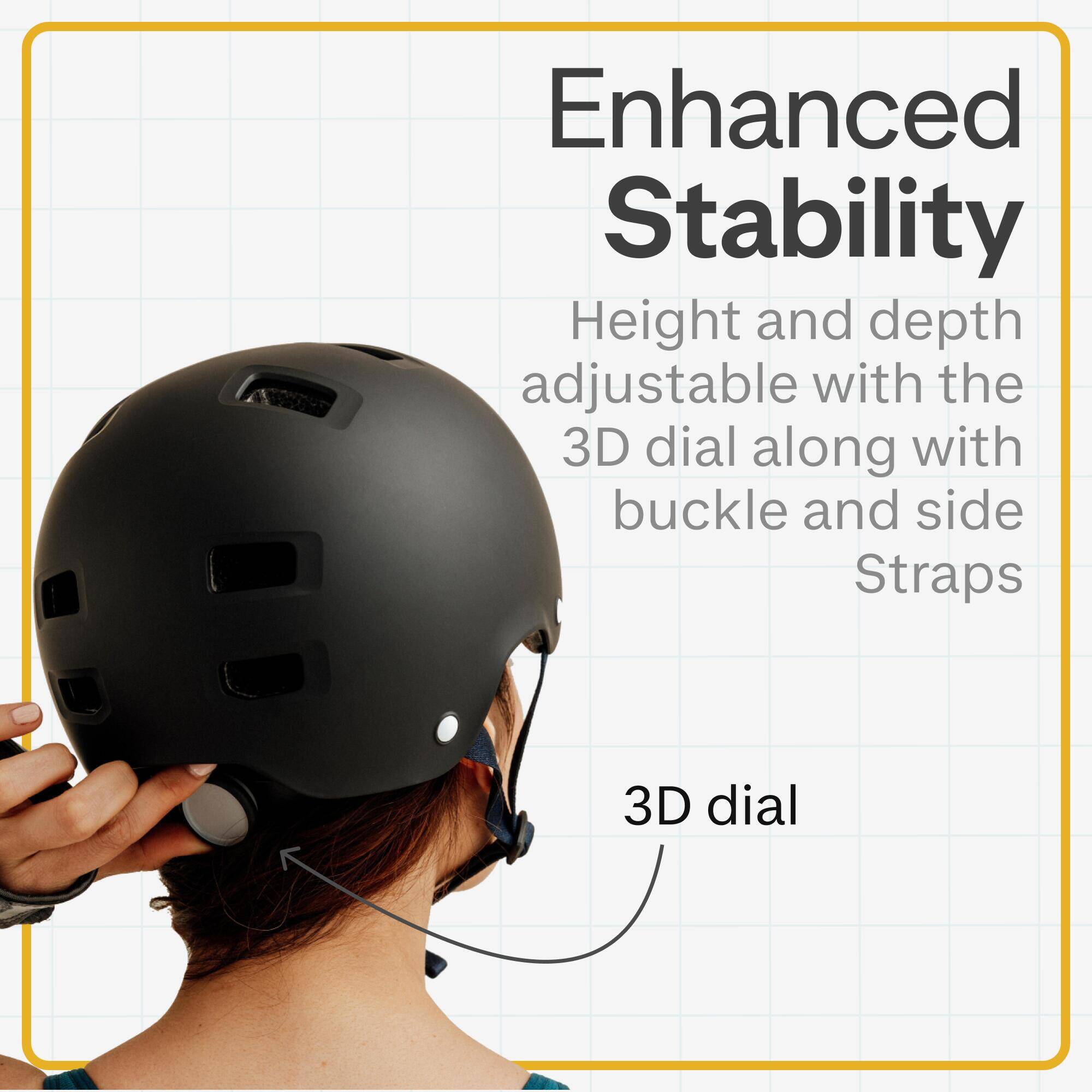 Inline Skating Skateboarding Scootering Helmet MF500 - Black/Blue -  4