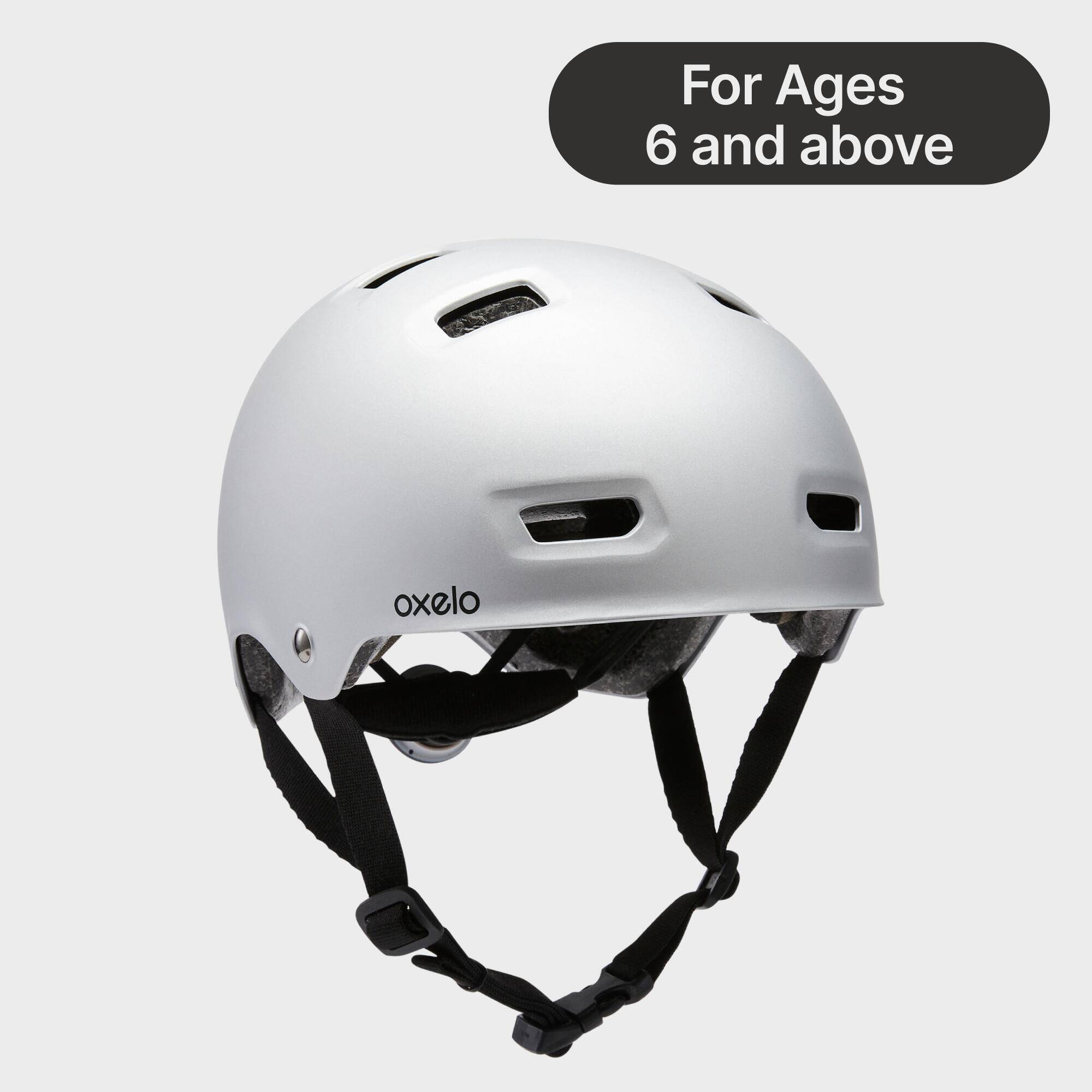 Inline Skating Skateboarding Scootering Helmet MF500 - Grey