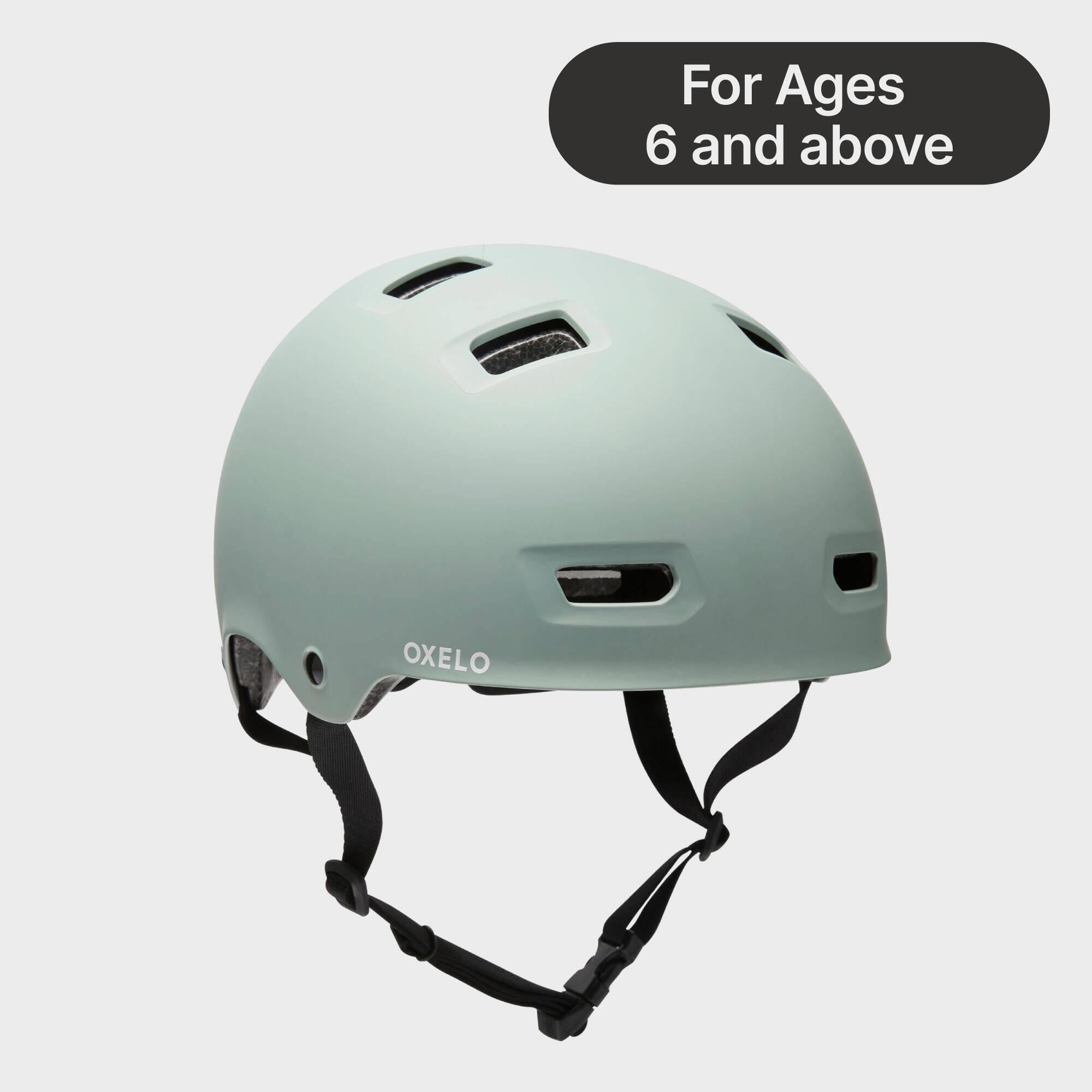 Inline Skating Skateboarding Scootering Helmet MF500 - Light Khaki -  1