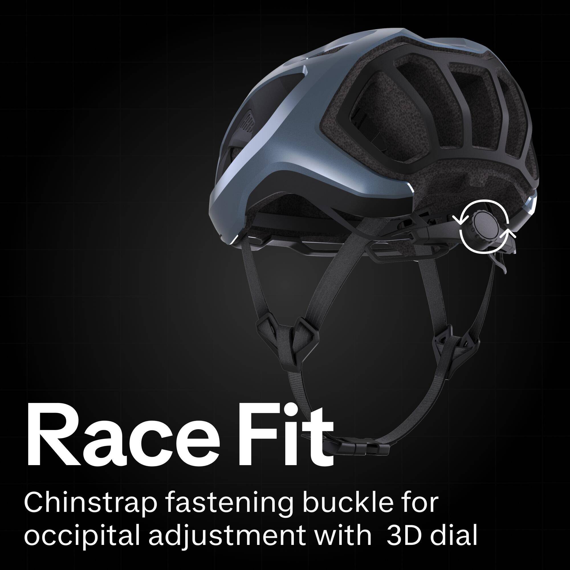 Mountain Bike Helmet XC Race - Grey/Black -  3