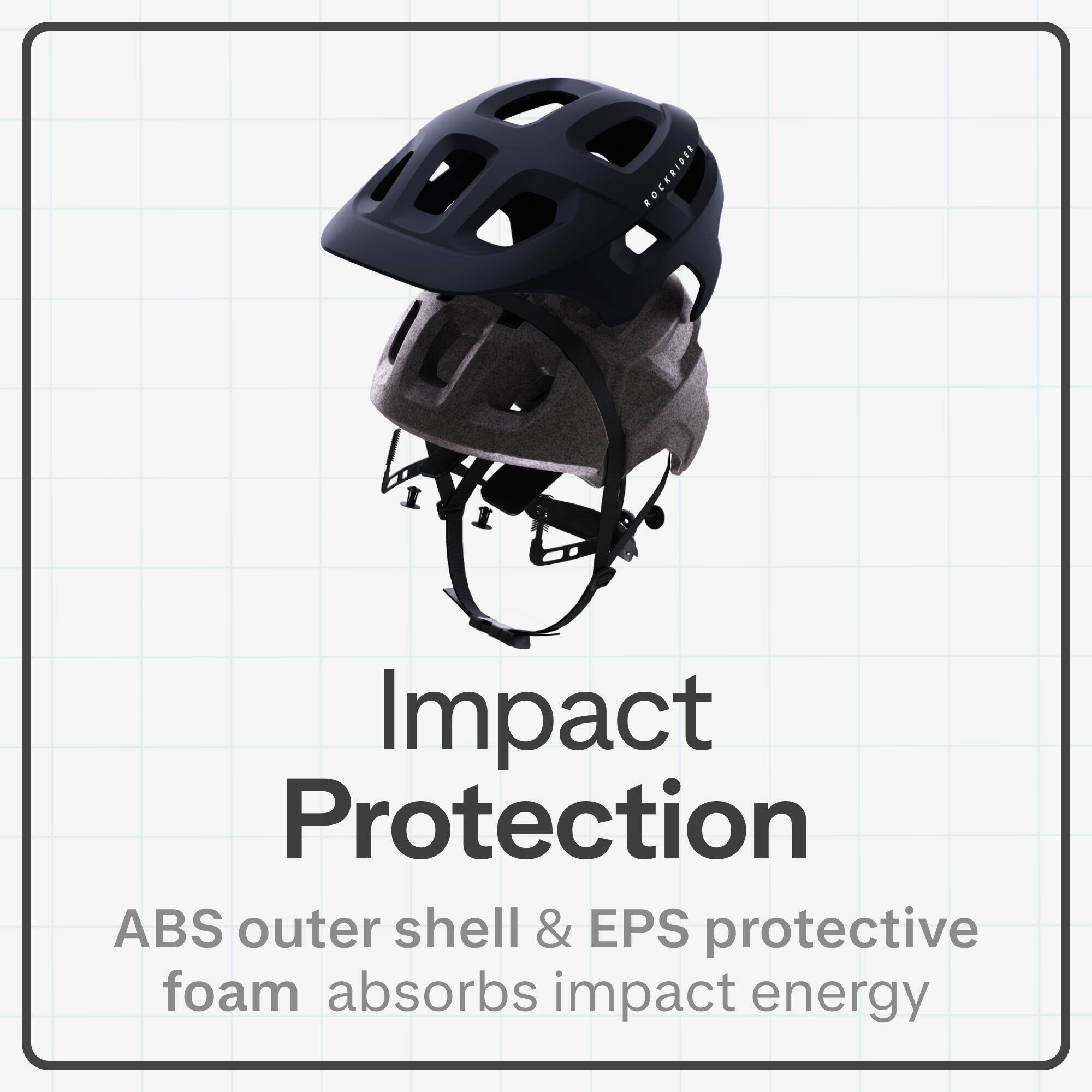 Mountain Bike Helmet EXPL 100 - Blue -  3