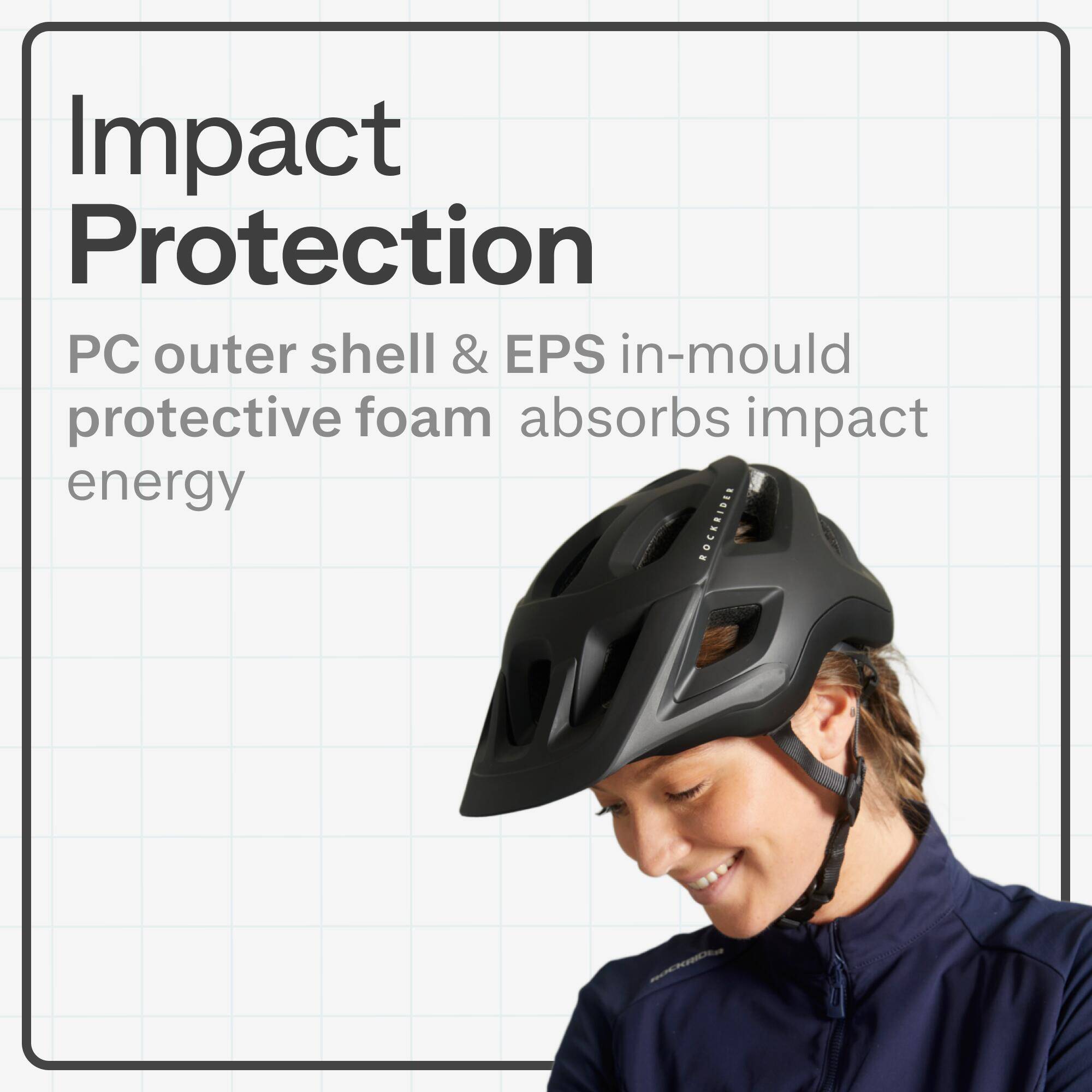 Mountain Bike Helmet ST500 Black -  2