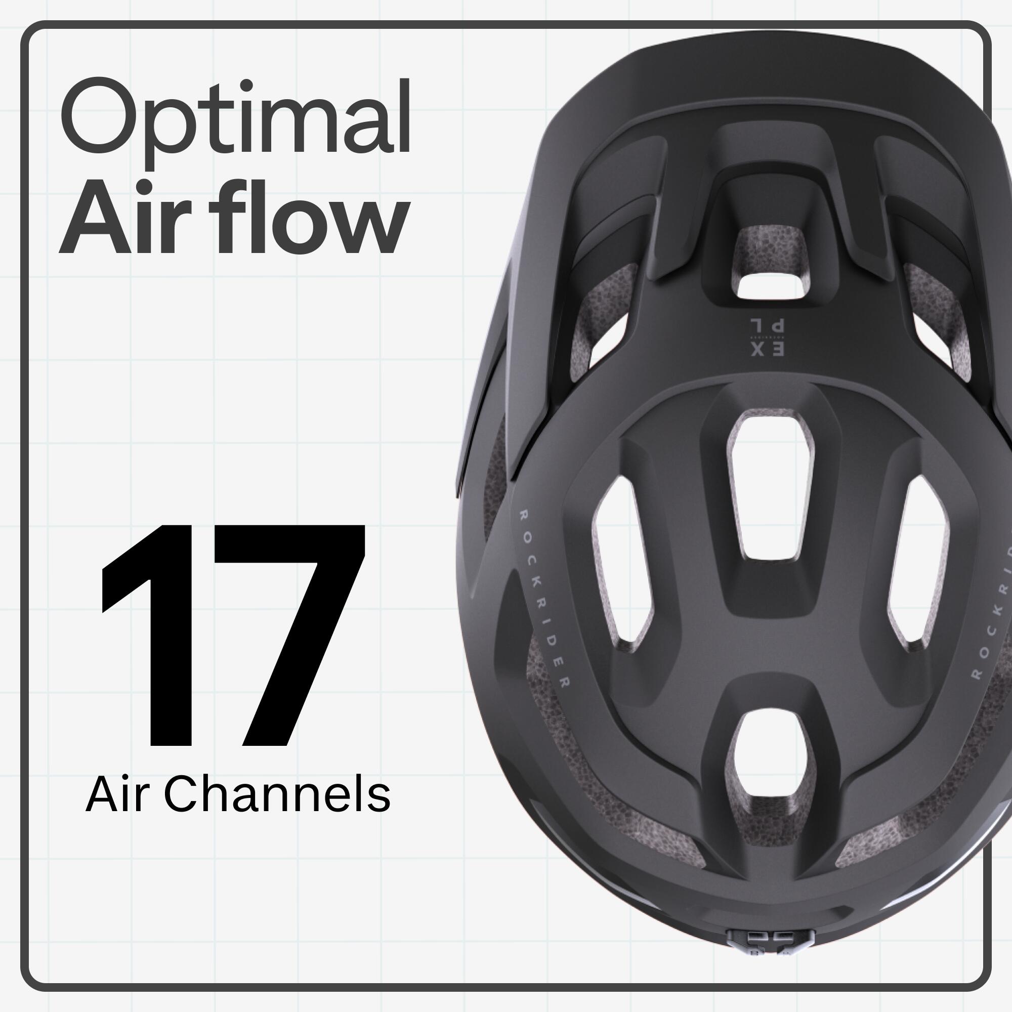 MTB Fahrradhelm – Expl 500 schwarz  13/20
