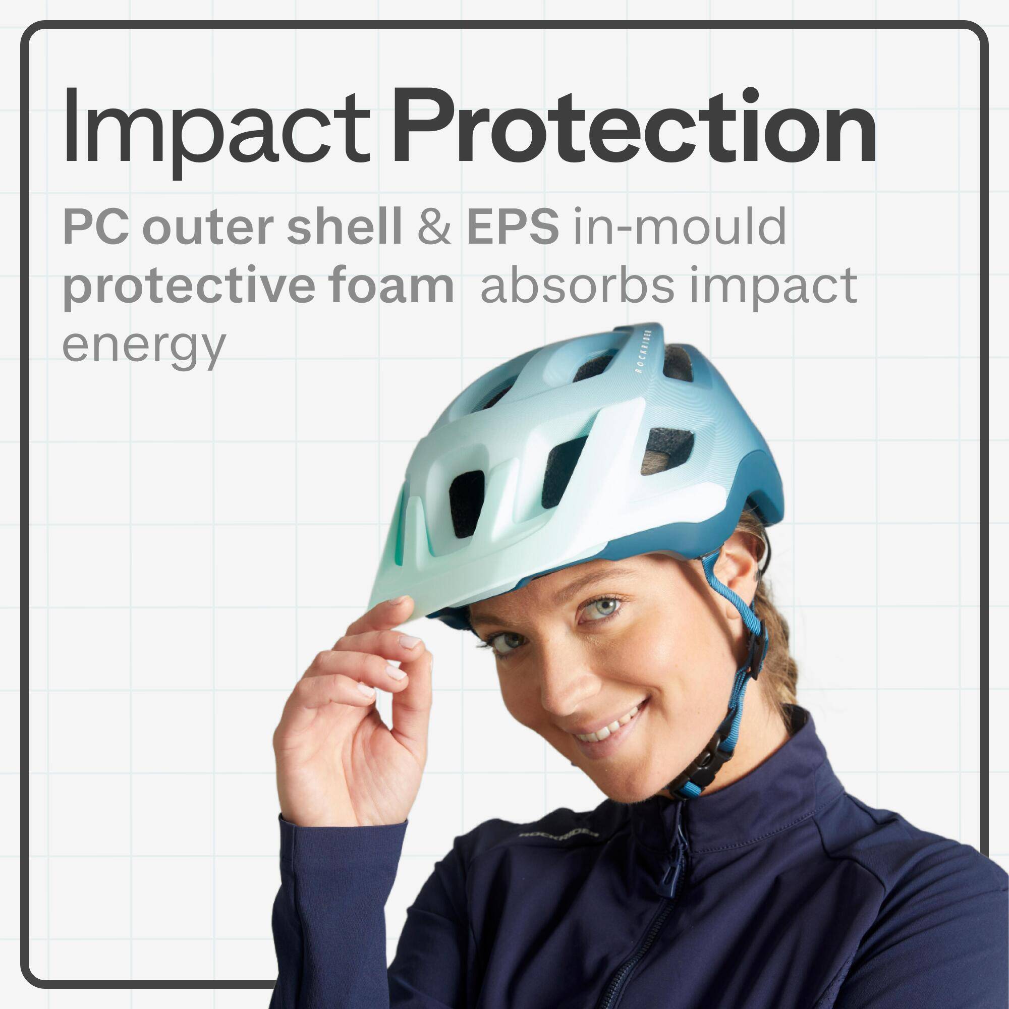 Mountain Bike Helmet EXPL 500 - Faded Blue -  2