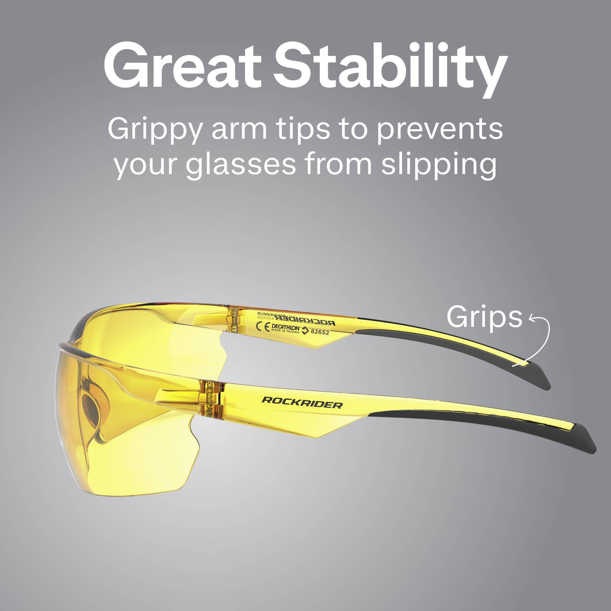 Cycling Sunglasses ST100 Yellow -  5