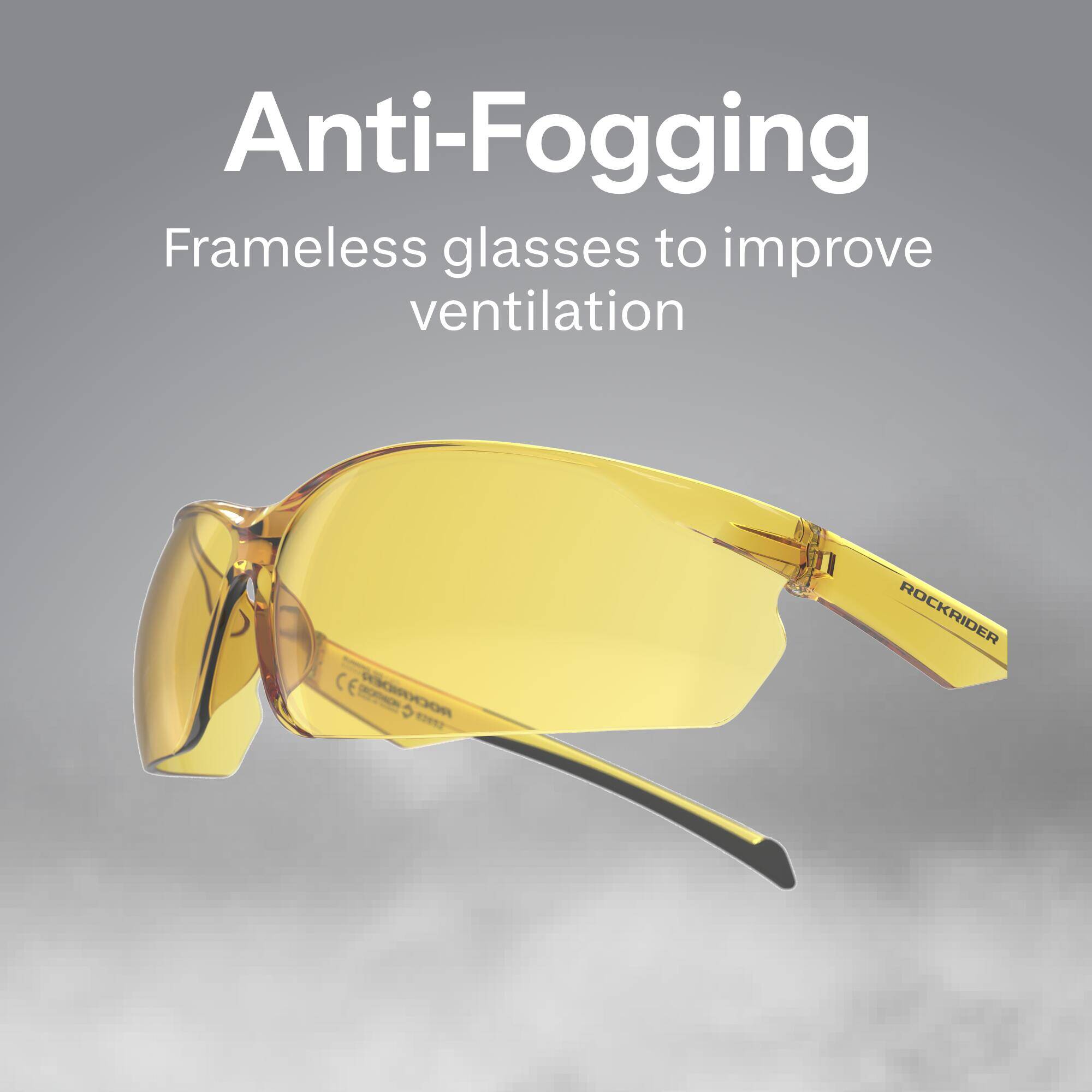 Cycling Sunglasses ST100 Yellow -  3