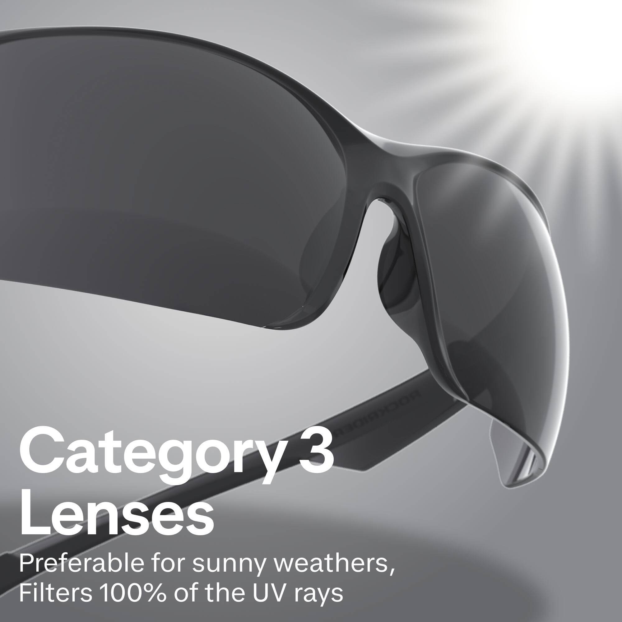 Cycling Sunglasses ST100 Black -  2