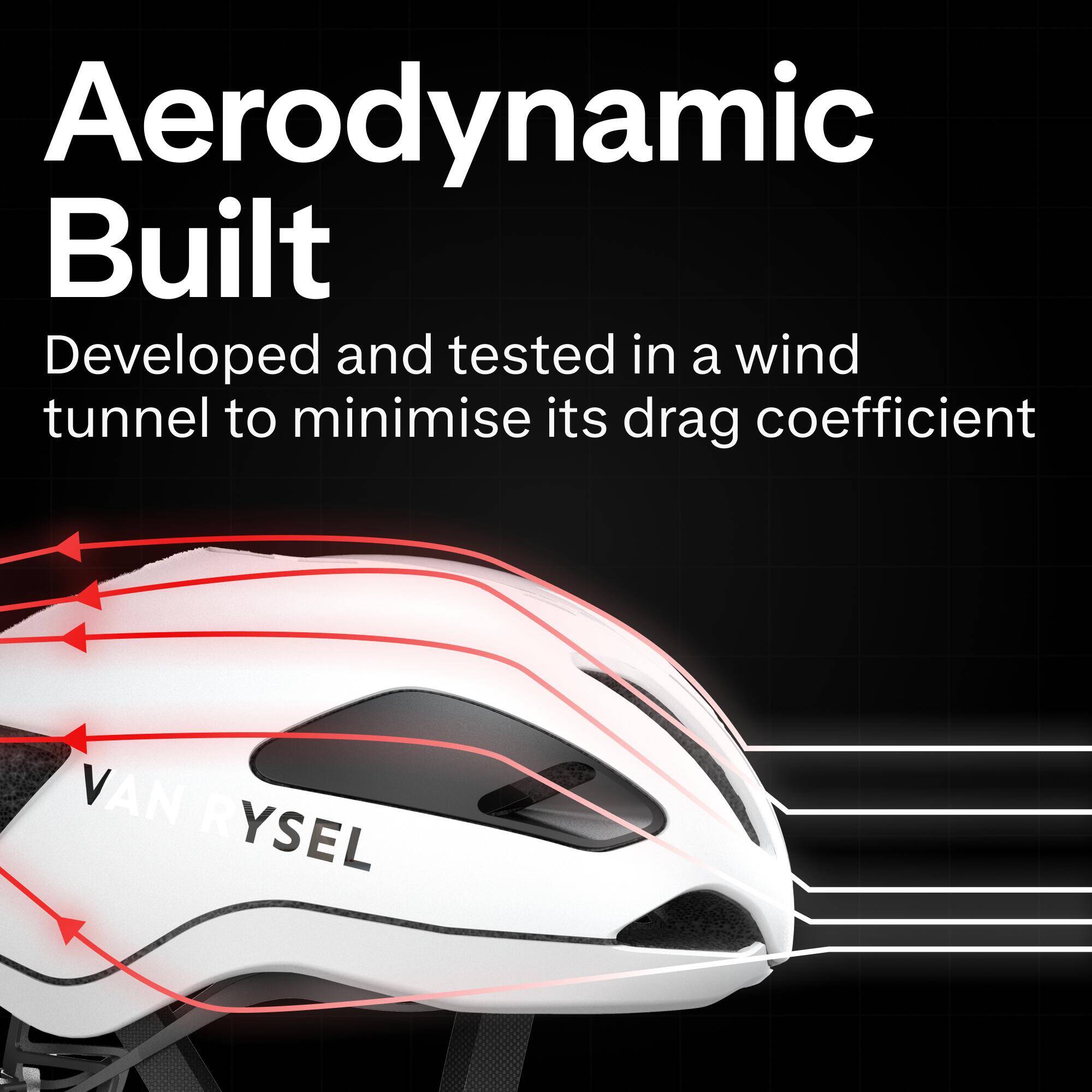 Aero Road Cycling Helmet RCR-F - White -  5