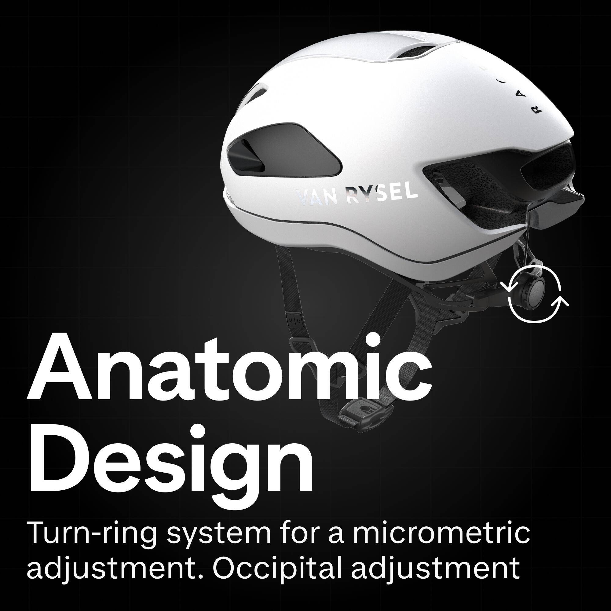 Aero Road Cycling Helmet RCR-F - White -  4