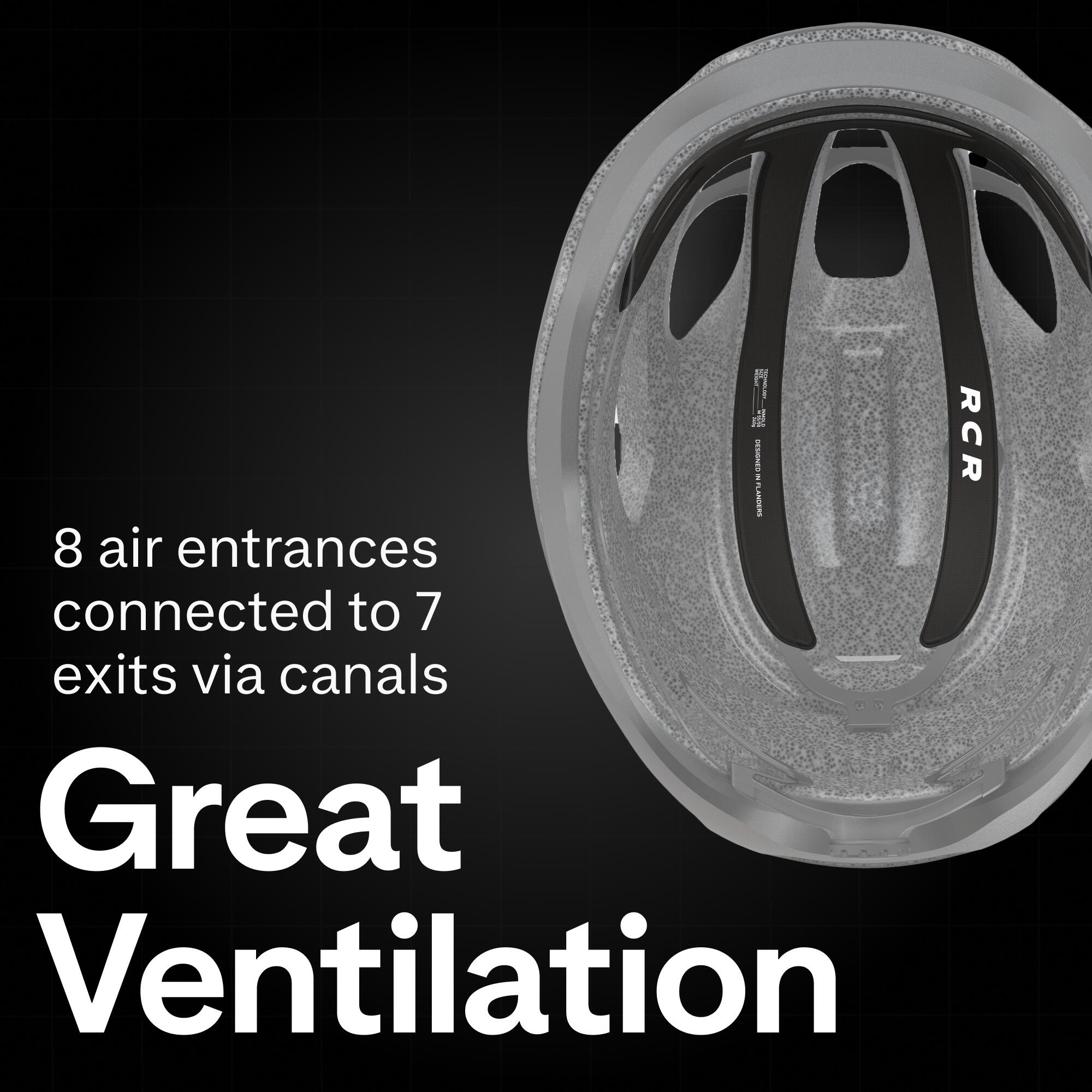 Road Cycling Helmet RCR - Black