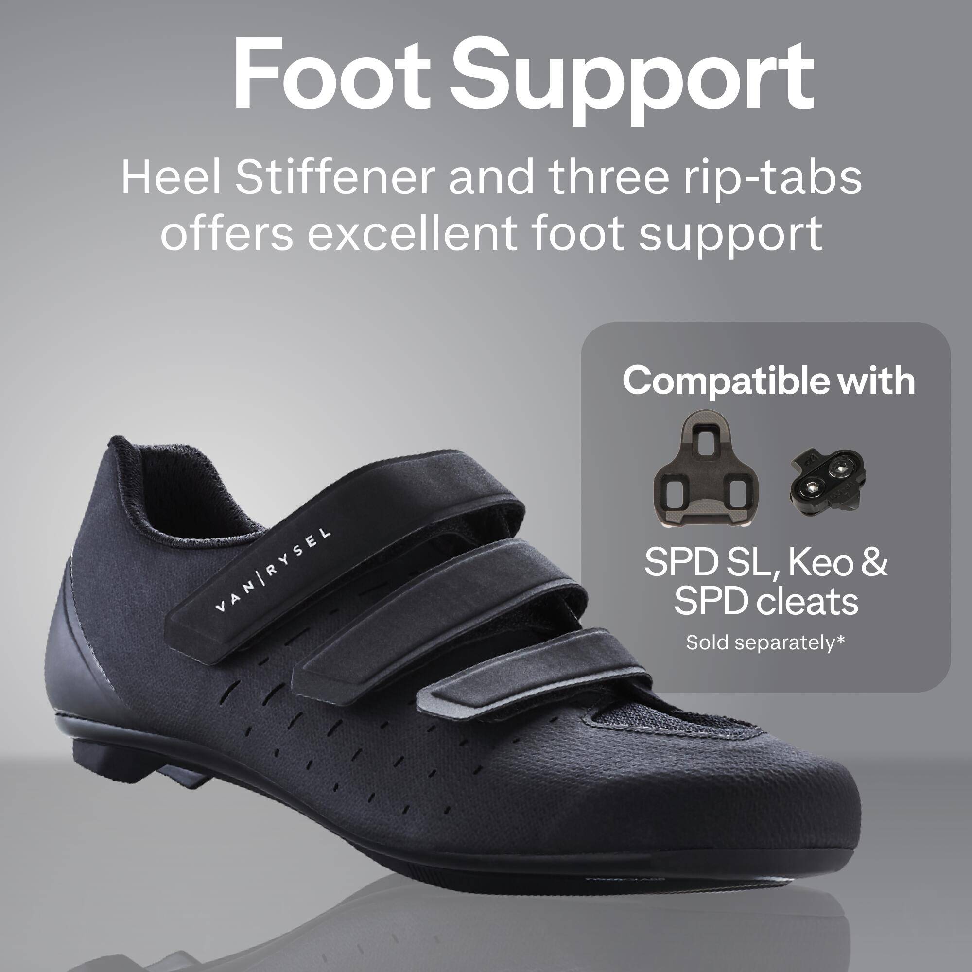 Road Cycling Shoes Road 100 - Black -  4