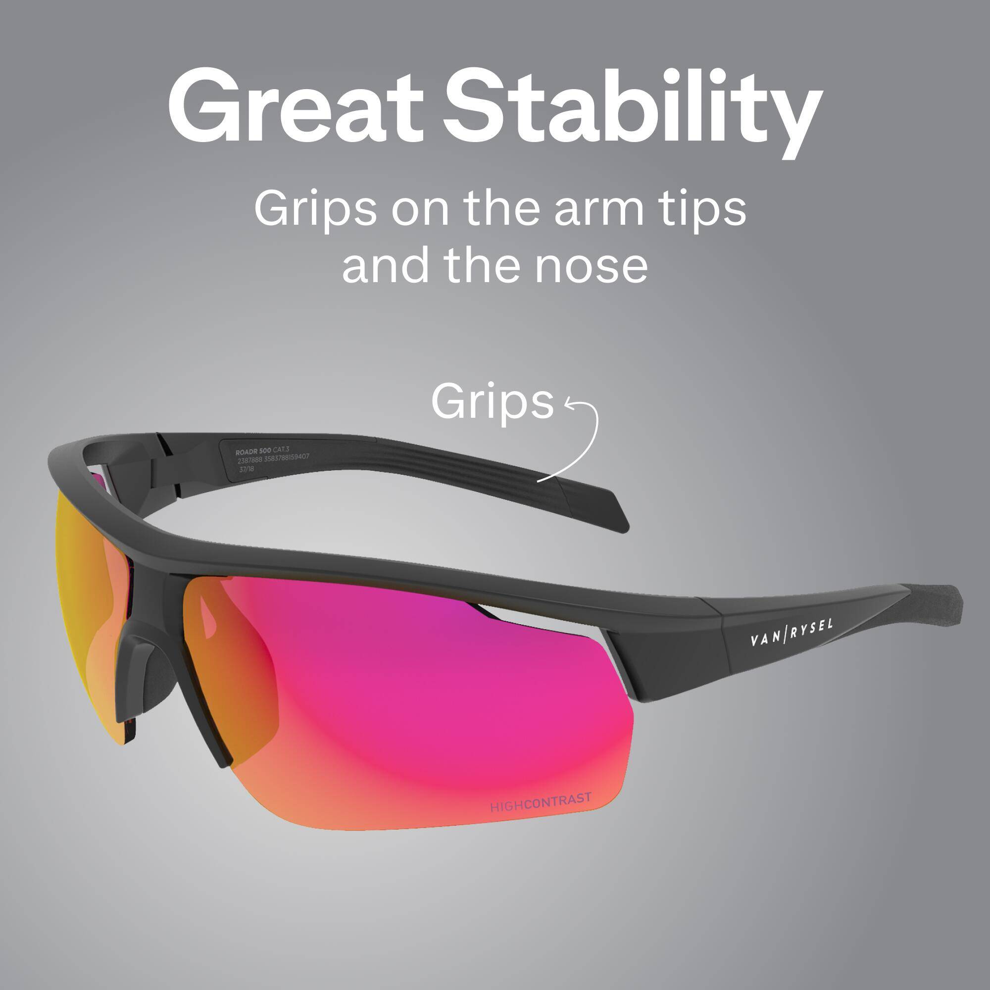 Cycling Sunglasses Roadr 500 Cat 3 High Definition -  4