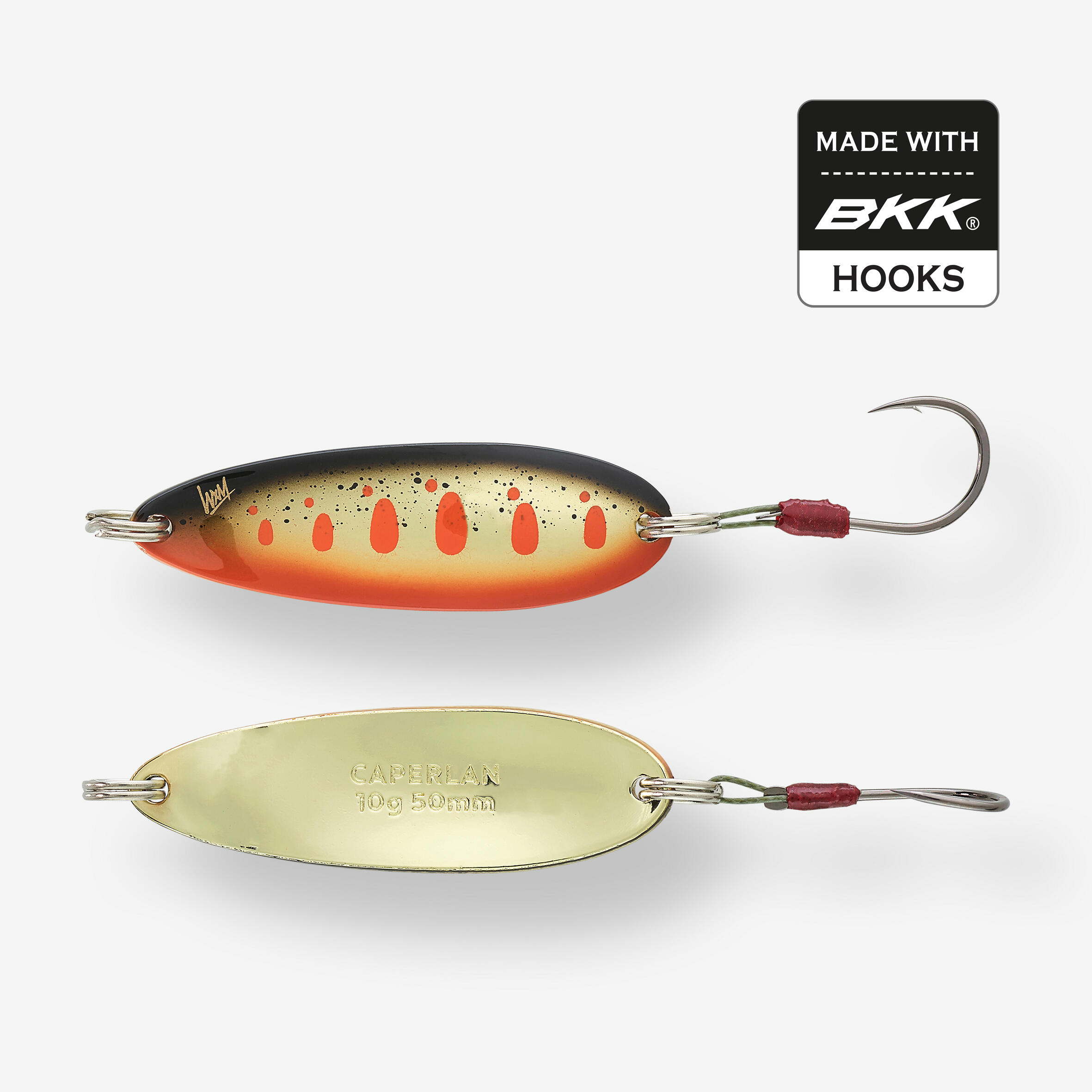 COLHER ONDULANTE MICRO DE PESCA À TRUTA KEA MCO 5 CM 10 G YAMAME LARANJA 4/4