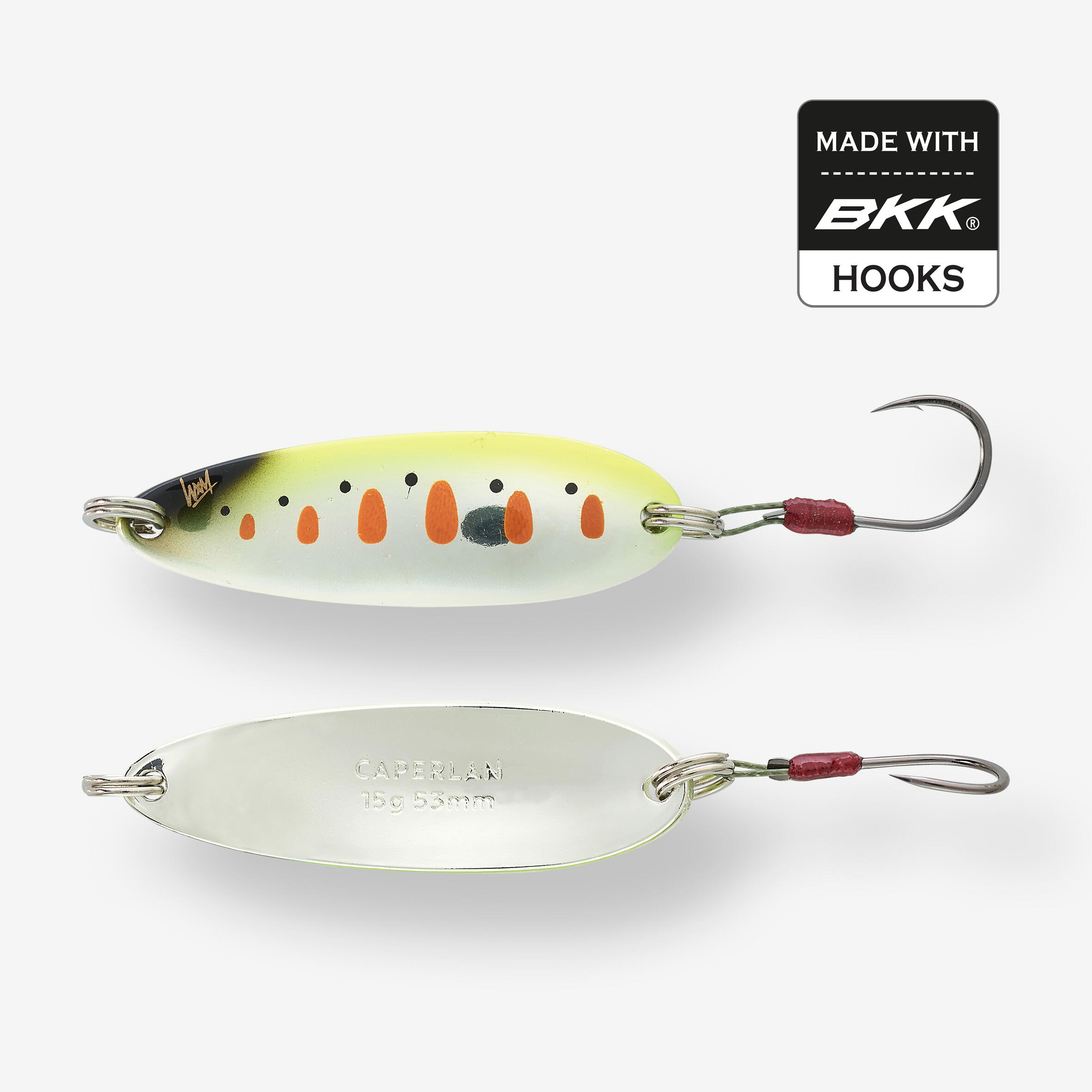 MICRO CUILLER ONDULANTE TRUITE KEA MCO 5,3CM 15GR YAMAME FLUO 4/4