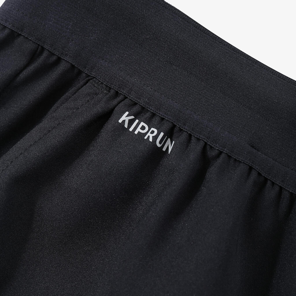 Pantalon de running homme 3/4 respirant et à séchage rapide KIPRUN  - Noir