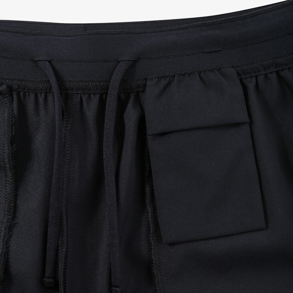 Pantalon de running homme 3/4 respirant et à séchage rapide KIPRUN  - Noir